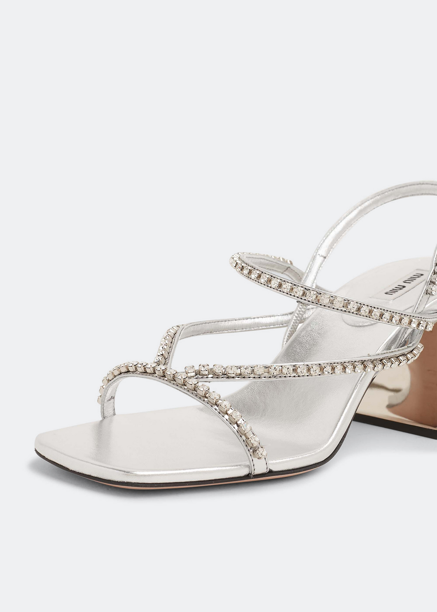 

Embellished sandals, Silver