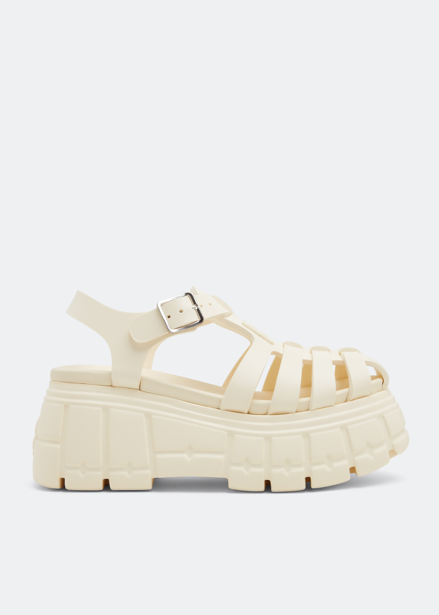 

Platform sandals, White