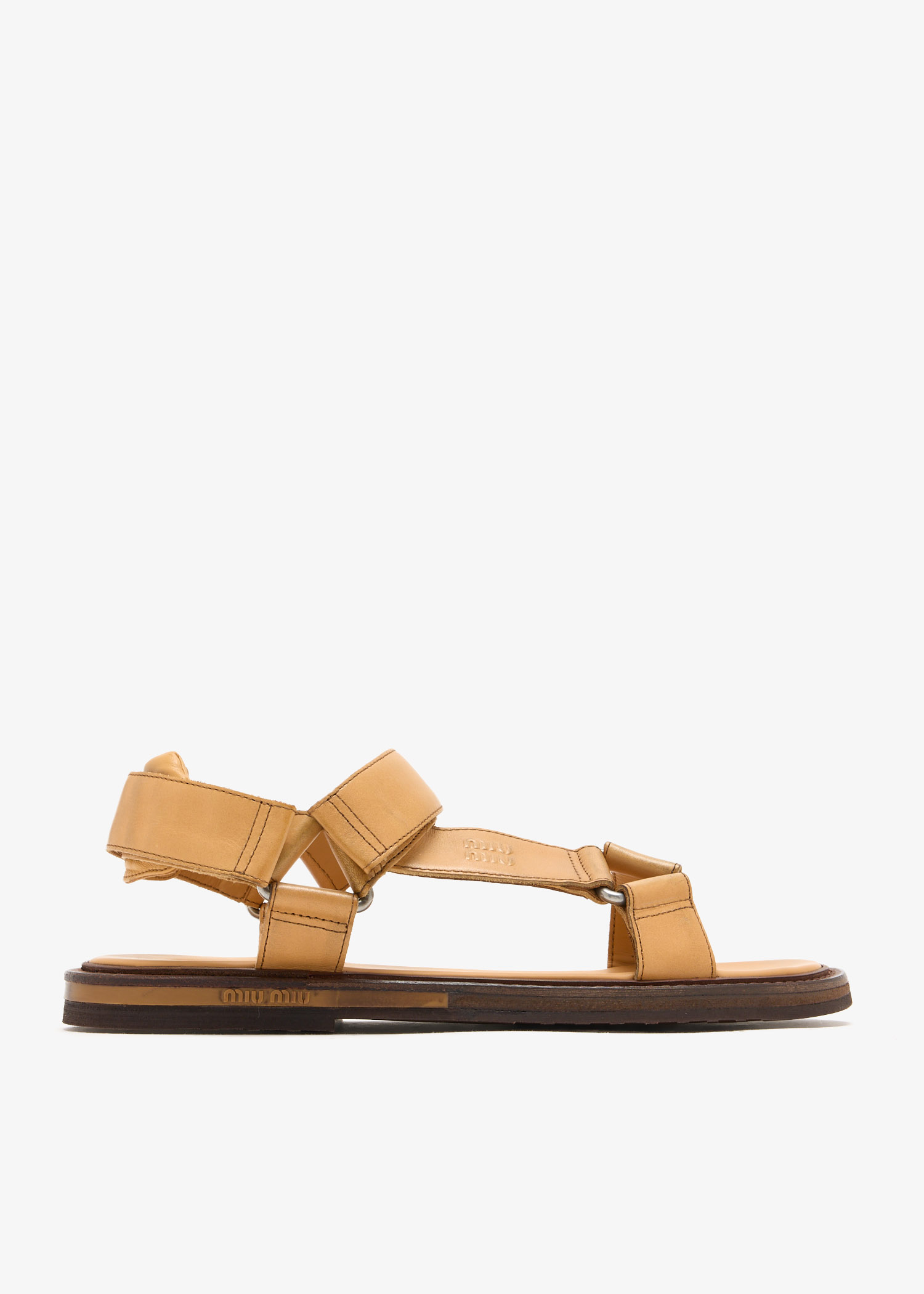 

Leather sandals, Brown