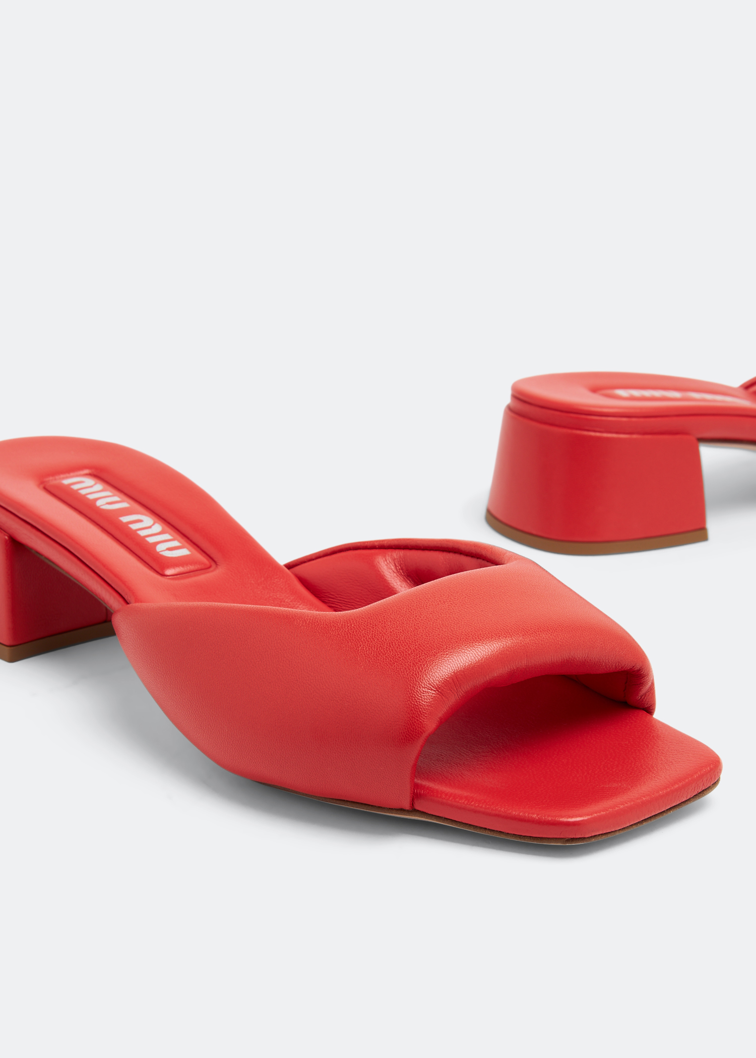 

Leather sandals, Orange