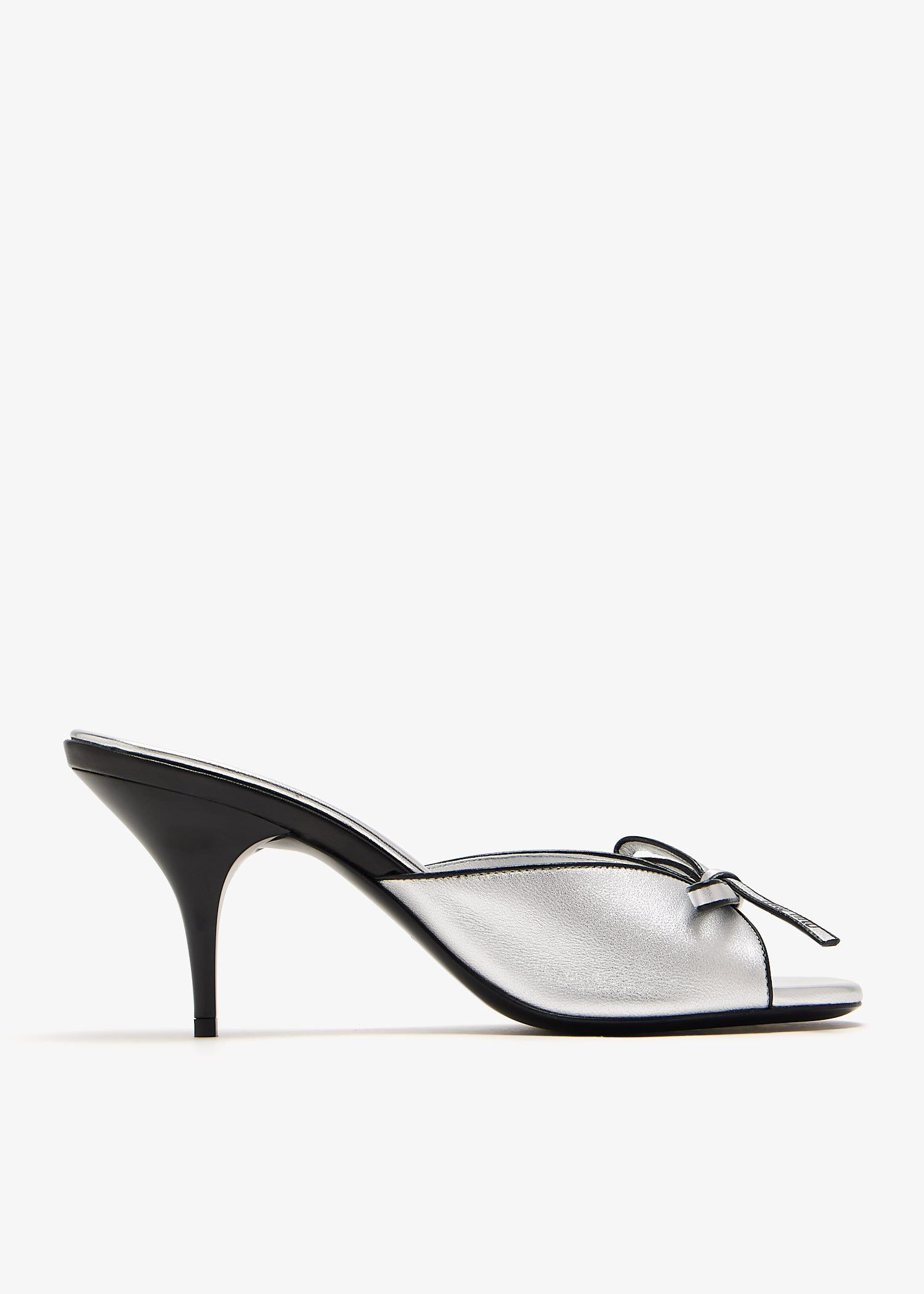 

Mordoré nappa leather bow sandals, Silver