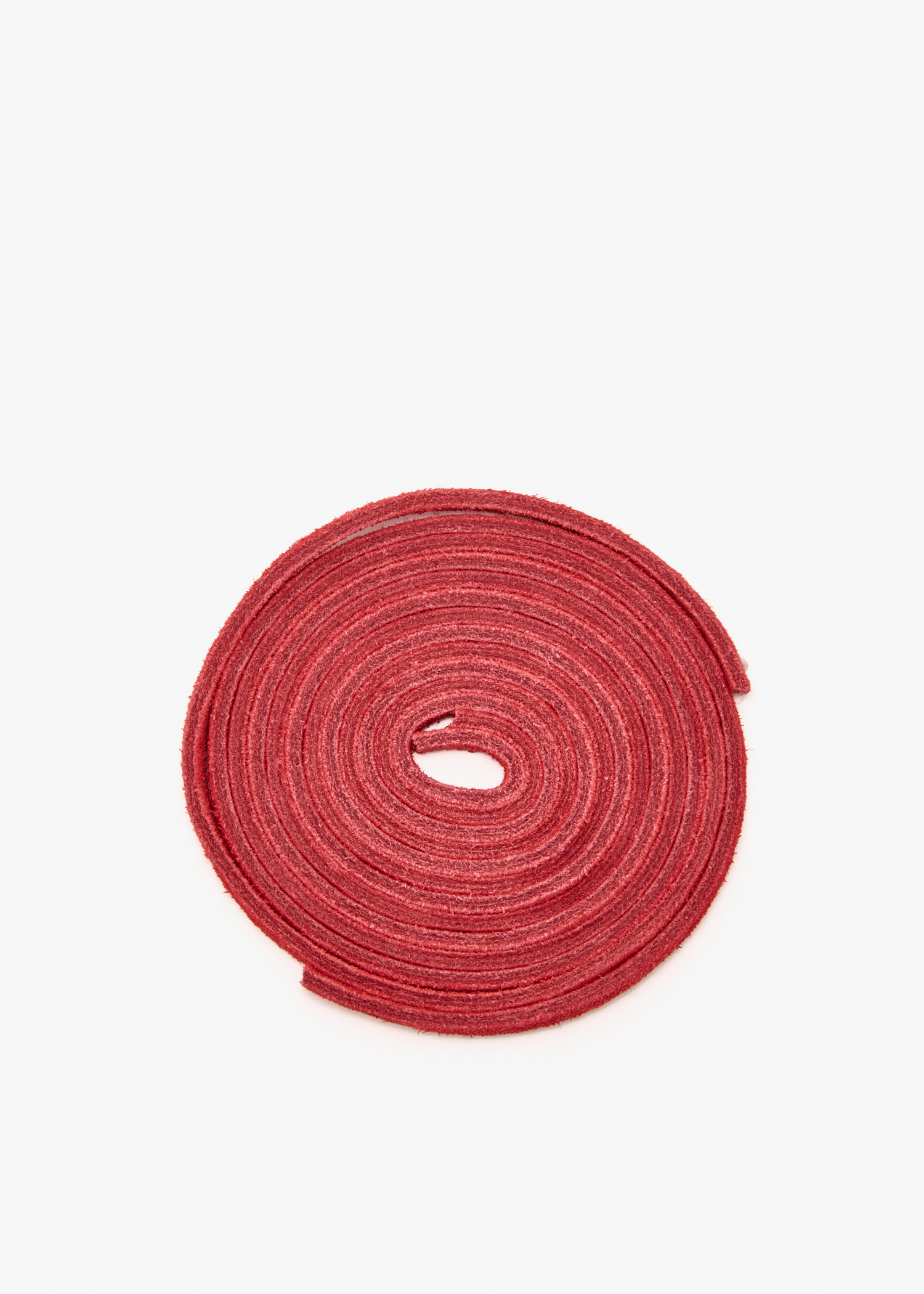 

Colored leather laces, Red