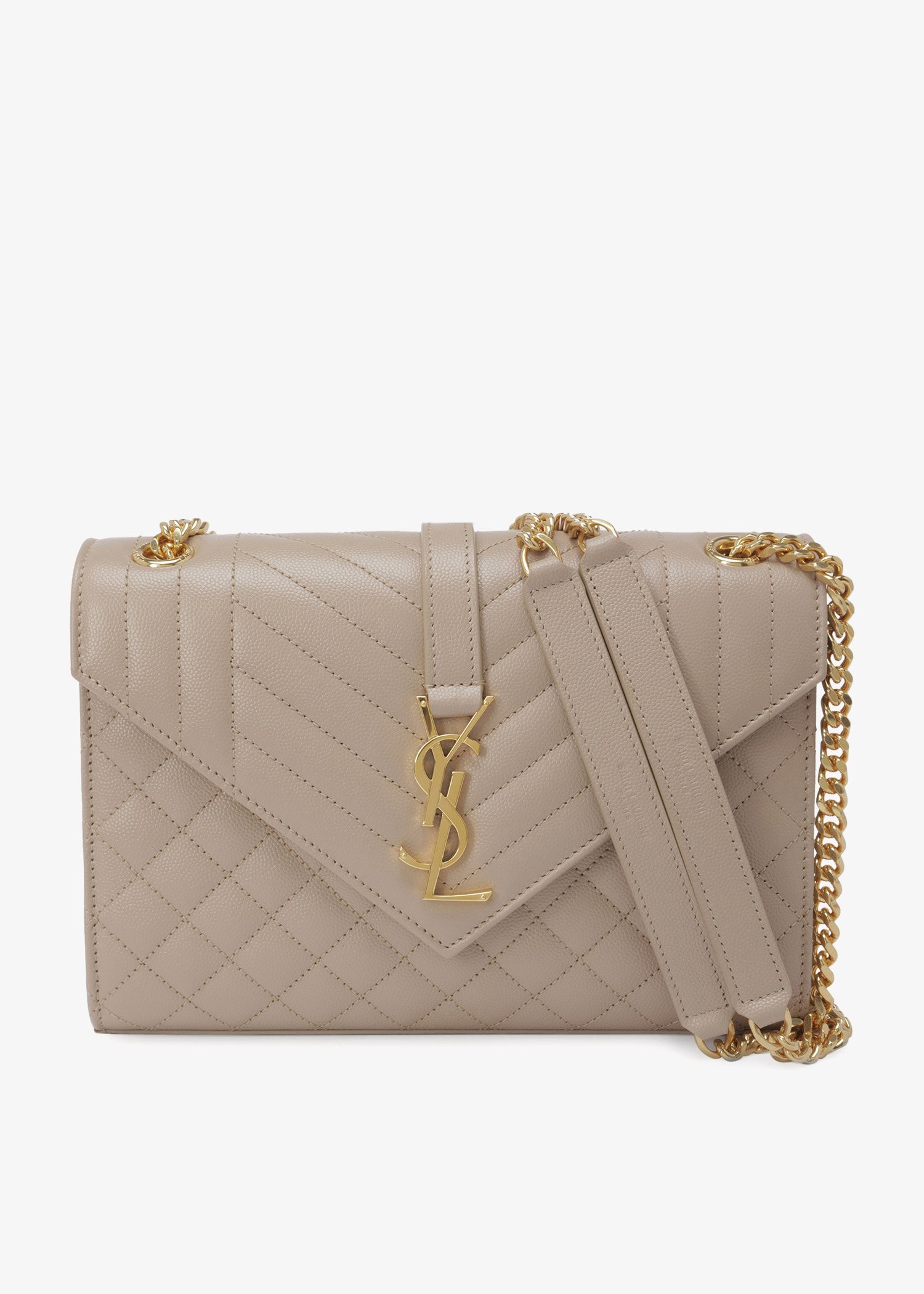 

Envelope medium chain bag, Beige