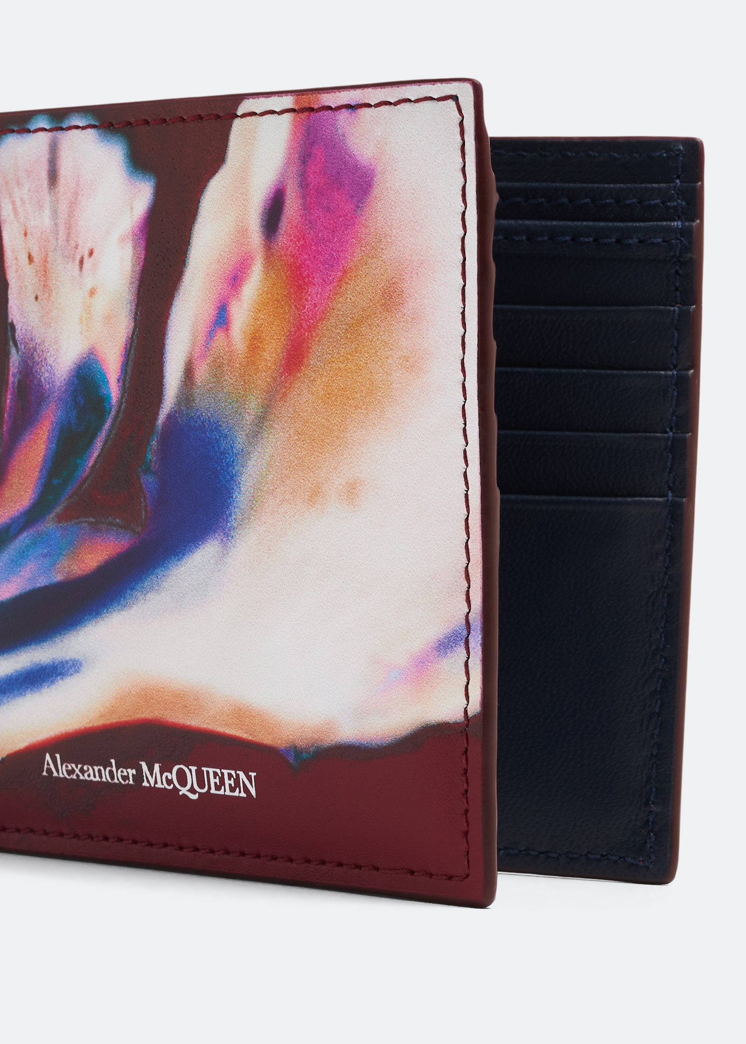 

Leather billfold wallet, Red