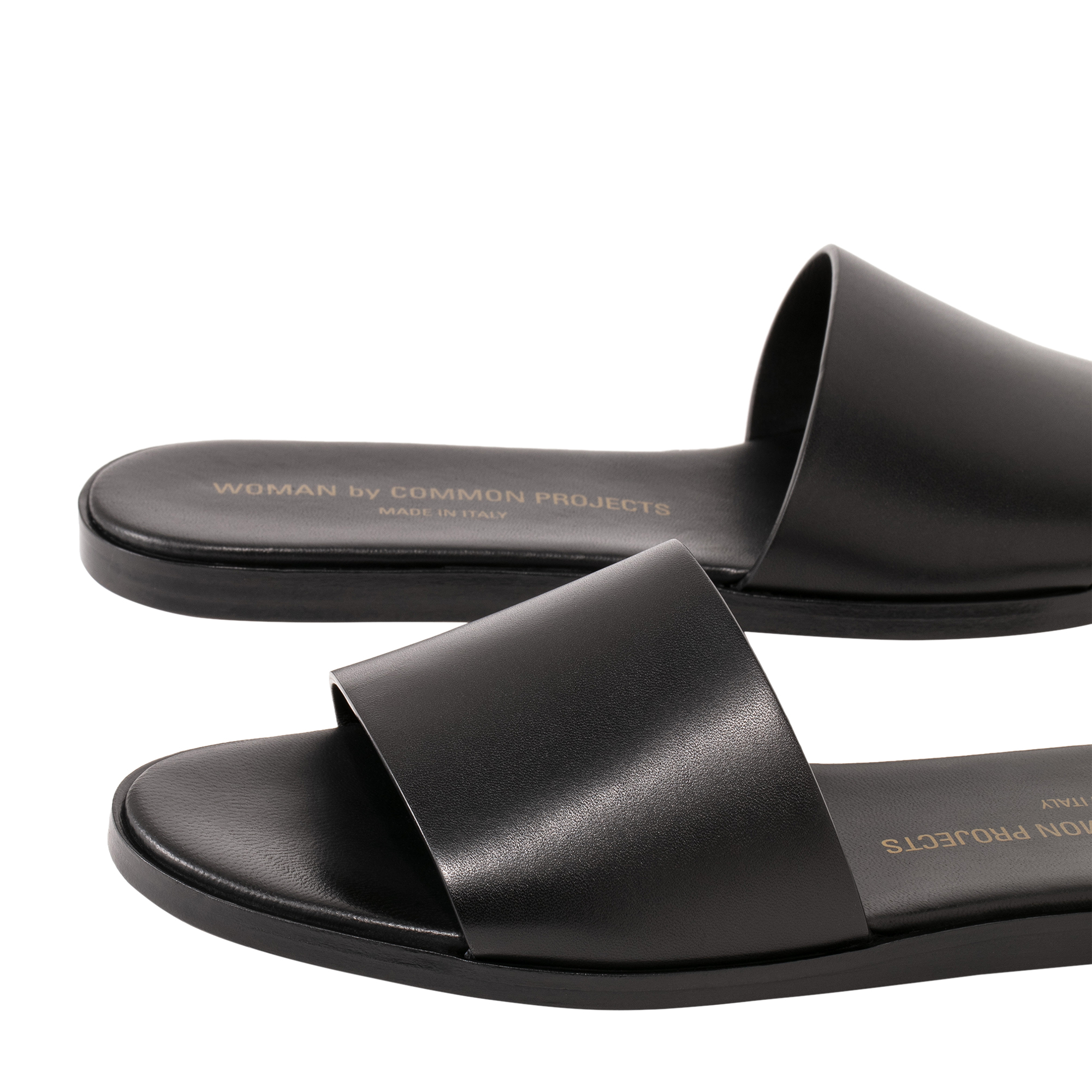 

Leather sandals, Black