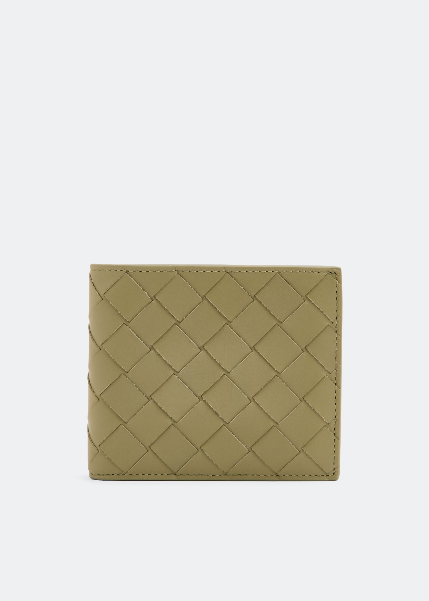 

Intrecciato bi-fold wallet, Green