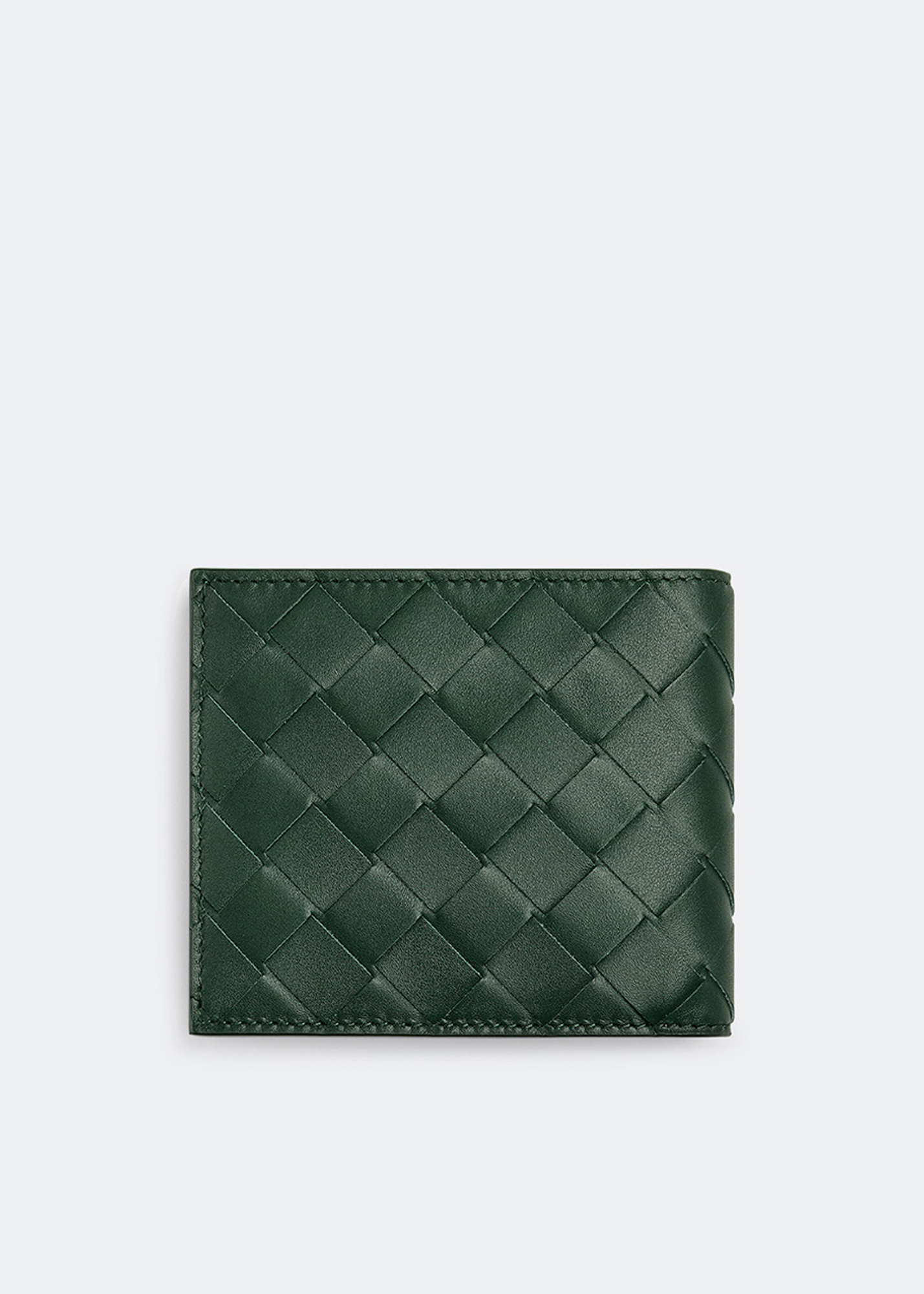 

Intrecciato bi-fold wallet, Green