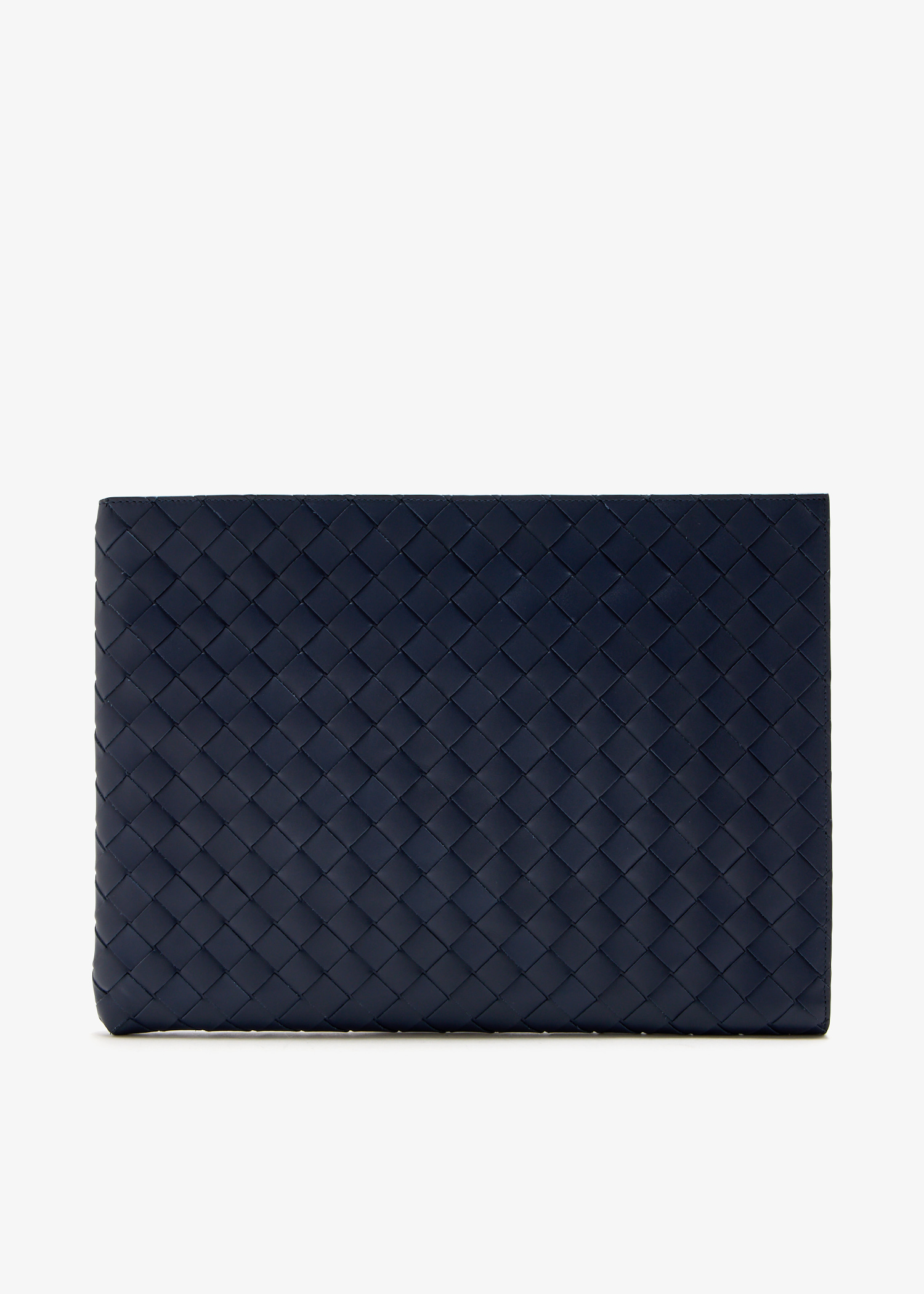

Intrecciato flat pouch, Navy