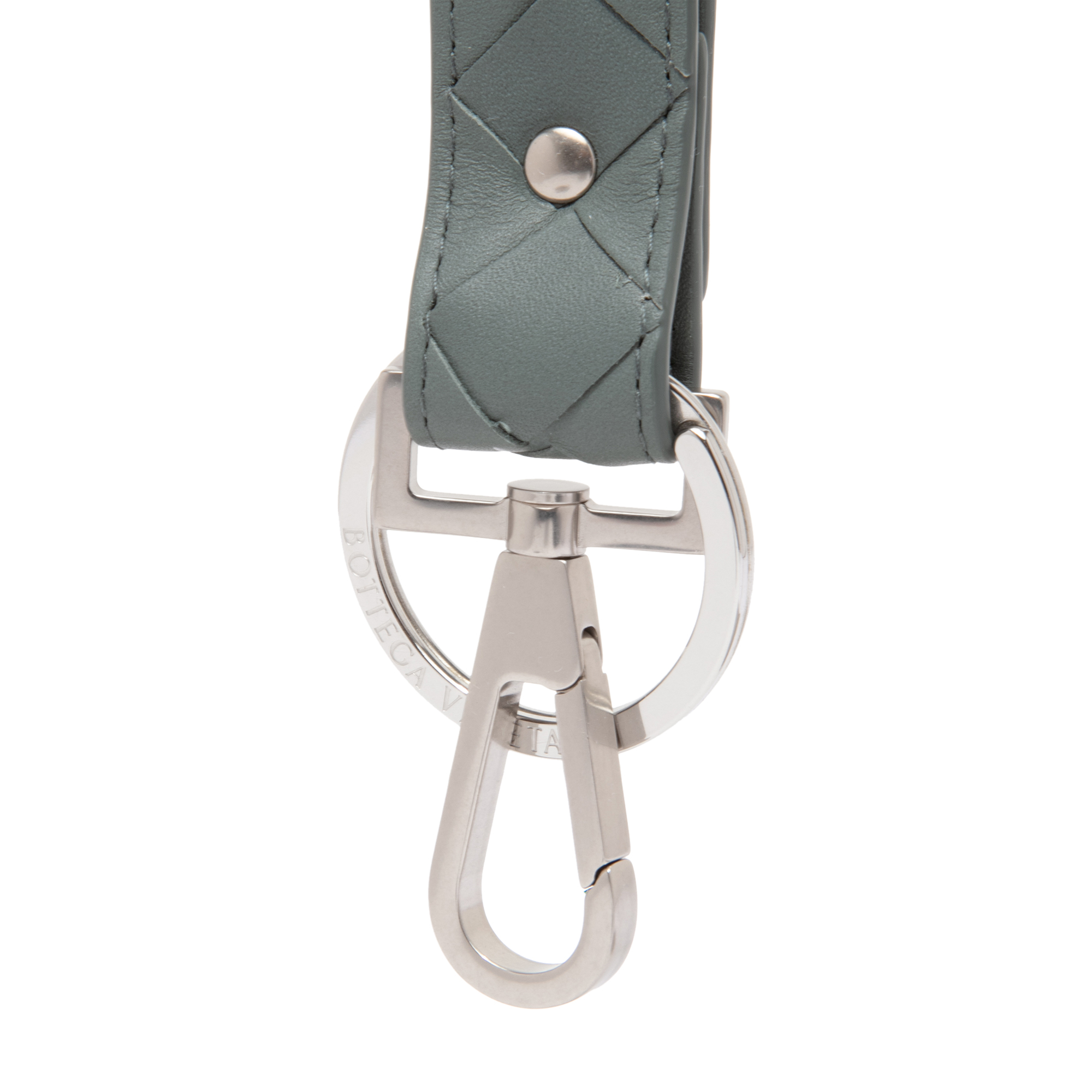 

Intrecciato keyring, Grey