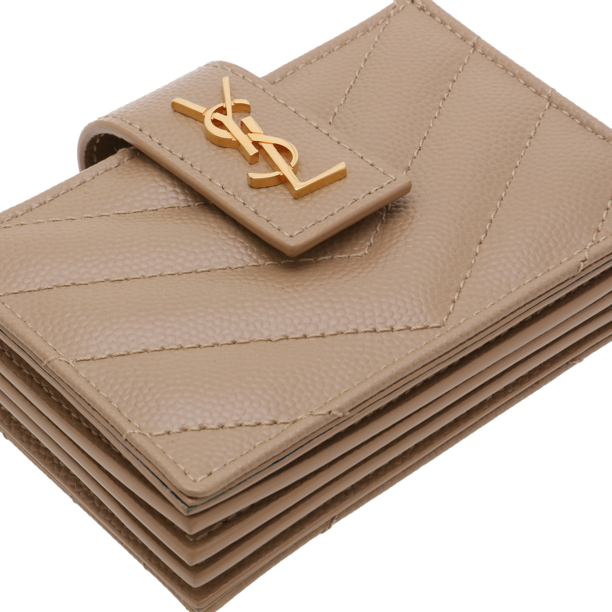 

Monogram card case, Brown