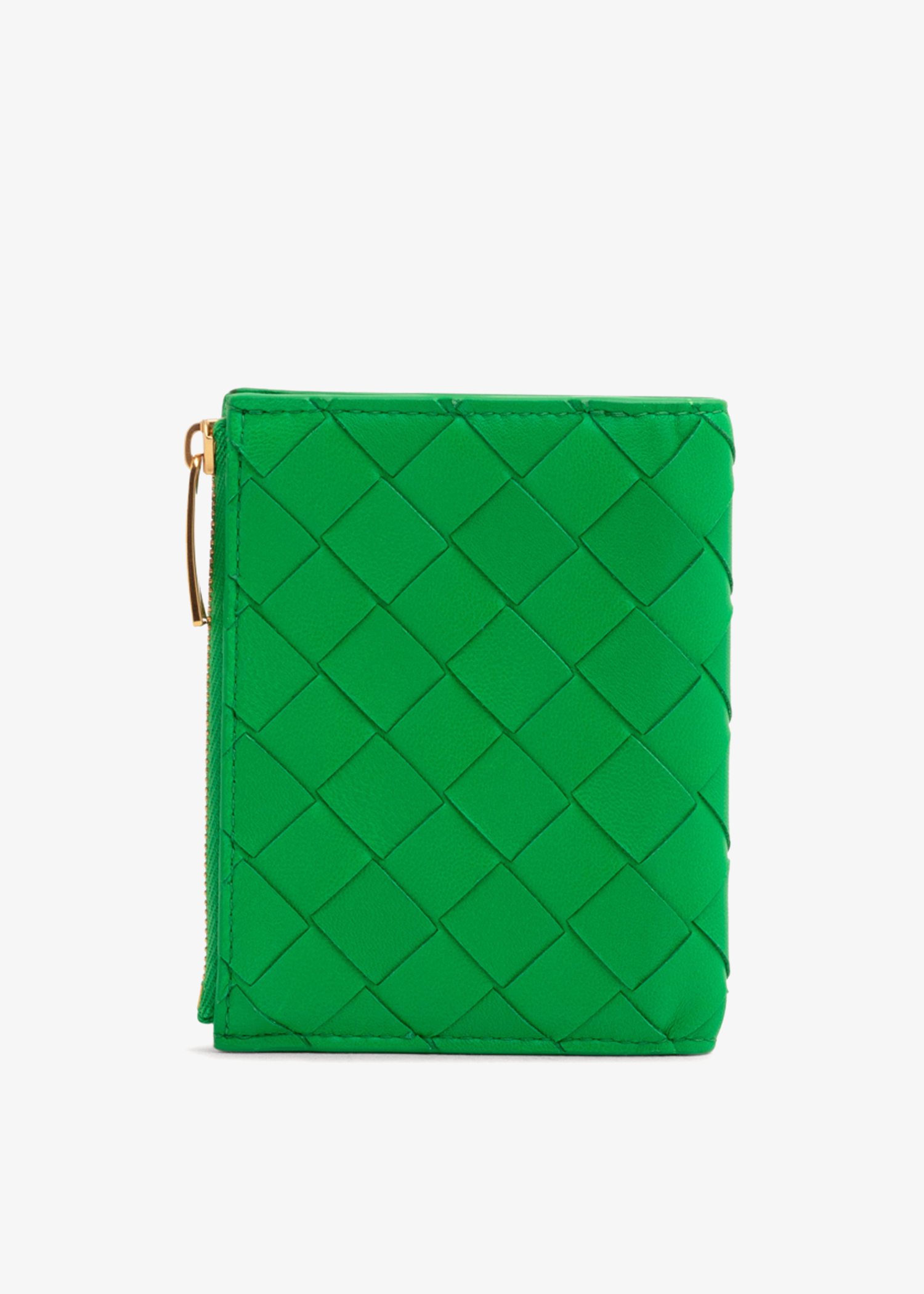 

Intrecciato small bi-fold wallet, Green