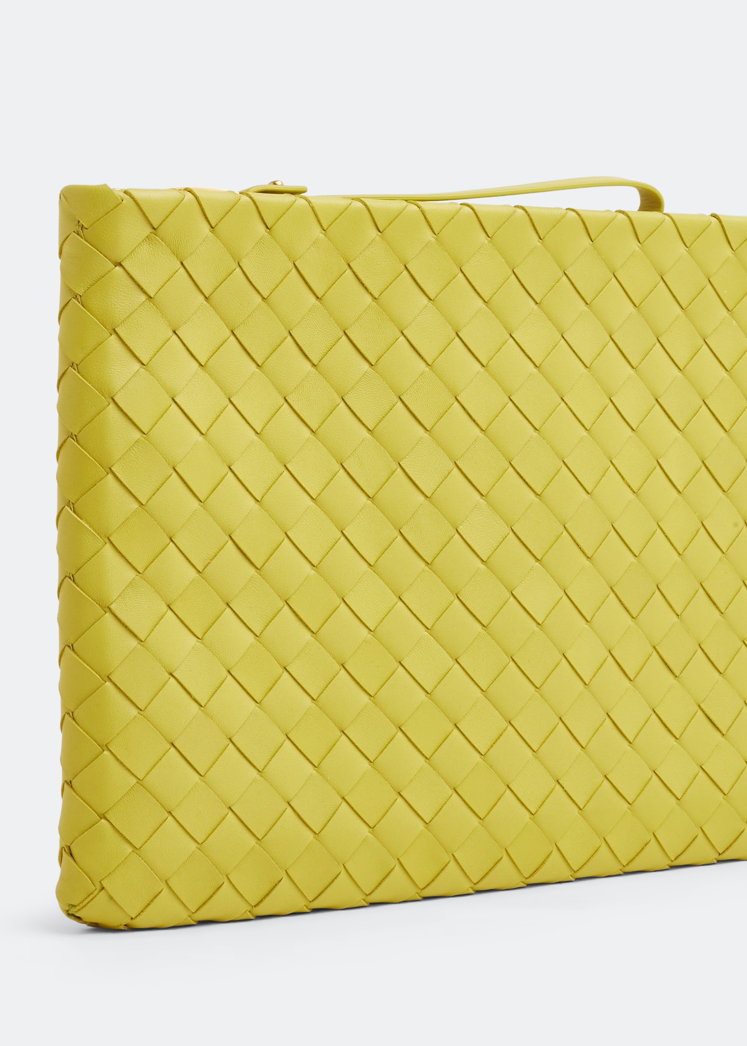 

Large intrecciato pouch, Green