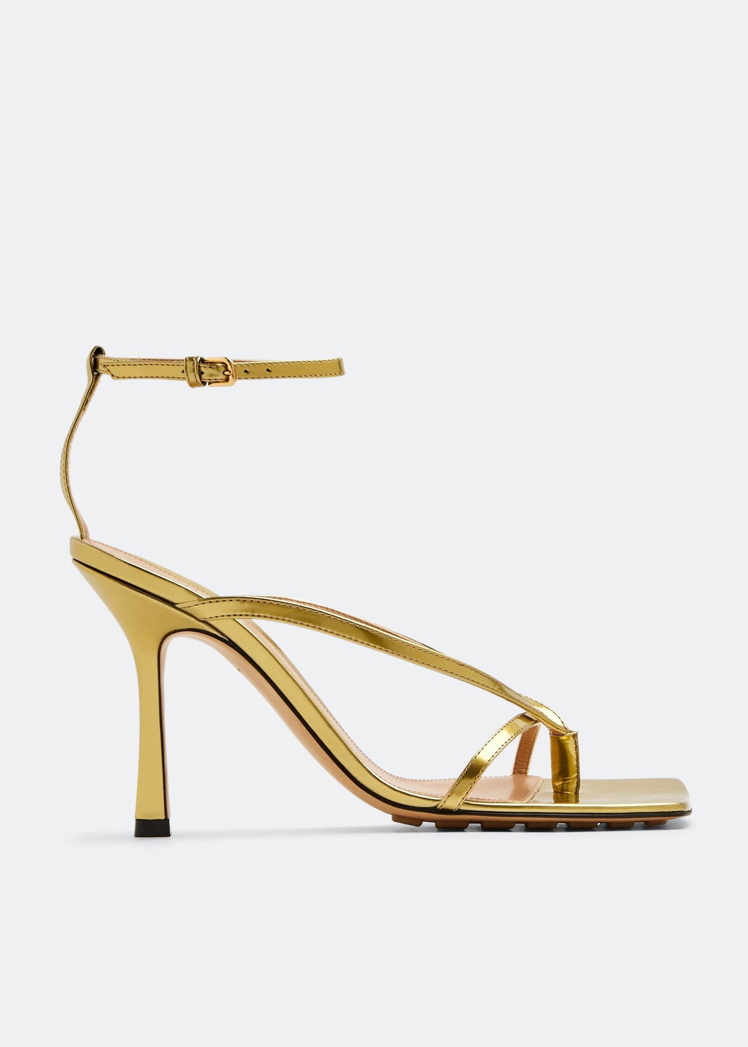 

Stretch Strap sandals, Gold