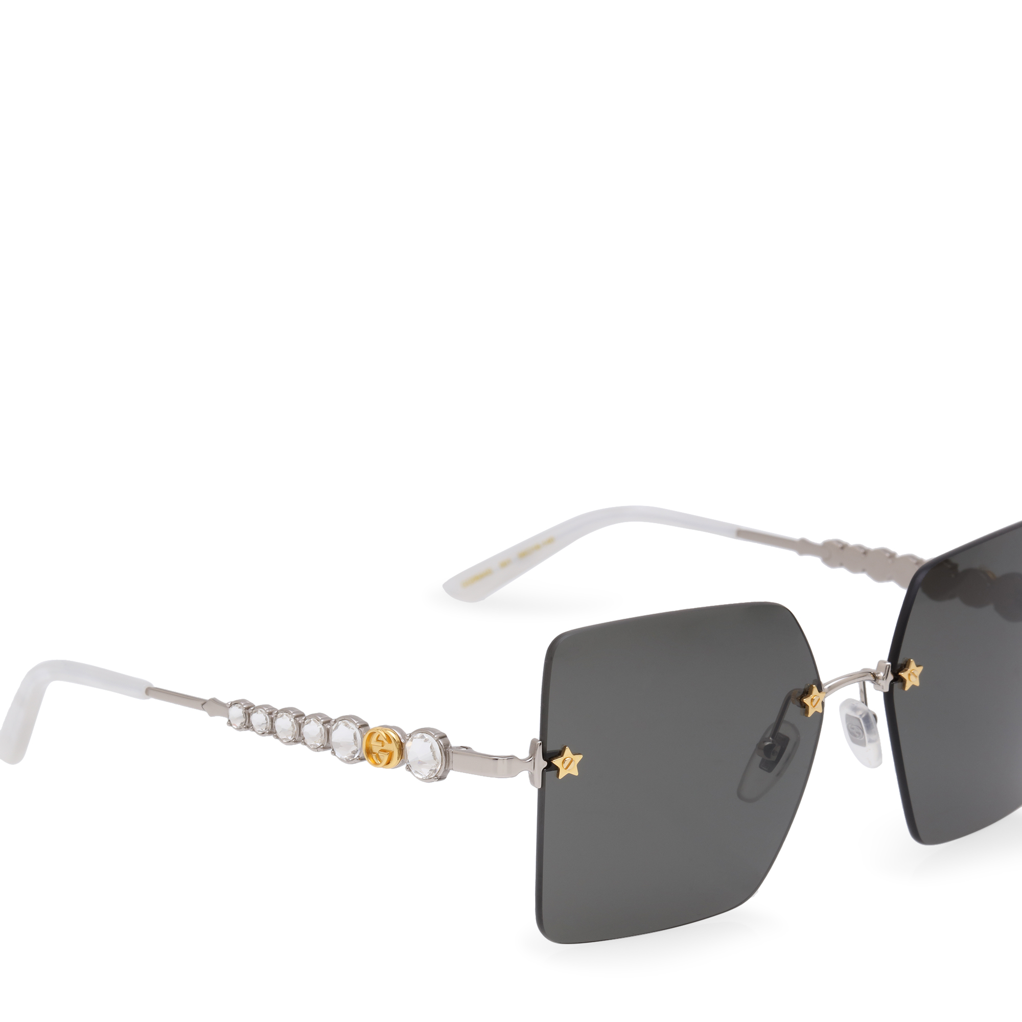 

Square metal sunglasses, Silver