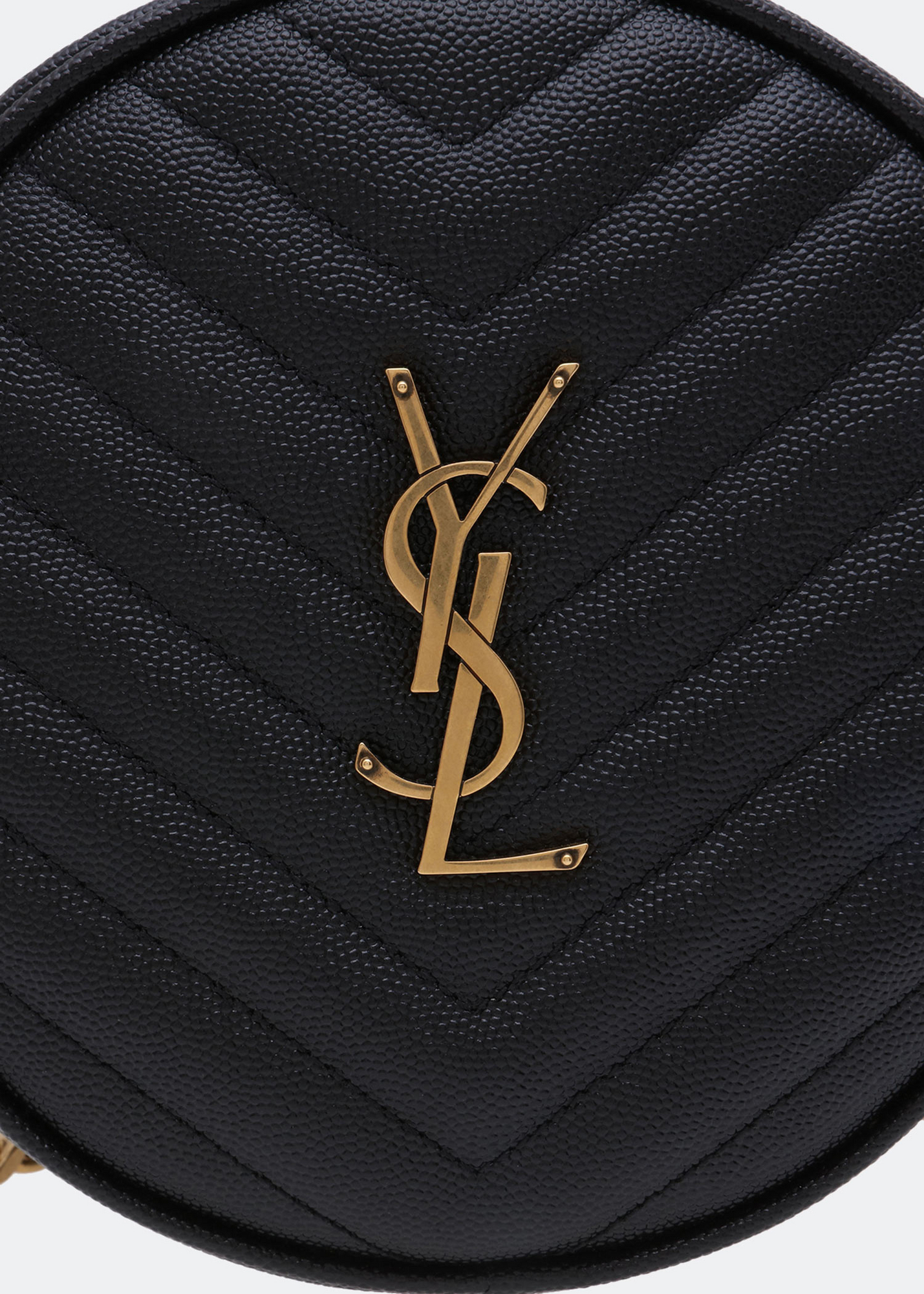 

Vinyl chain bag, Black