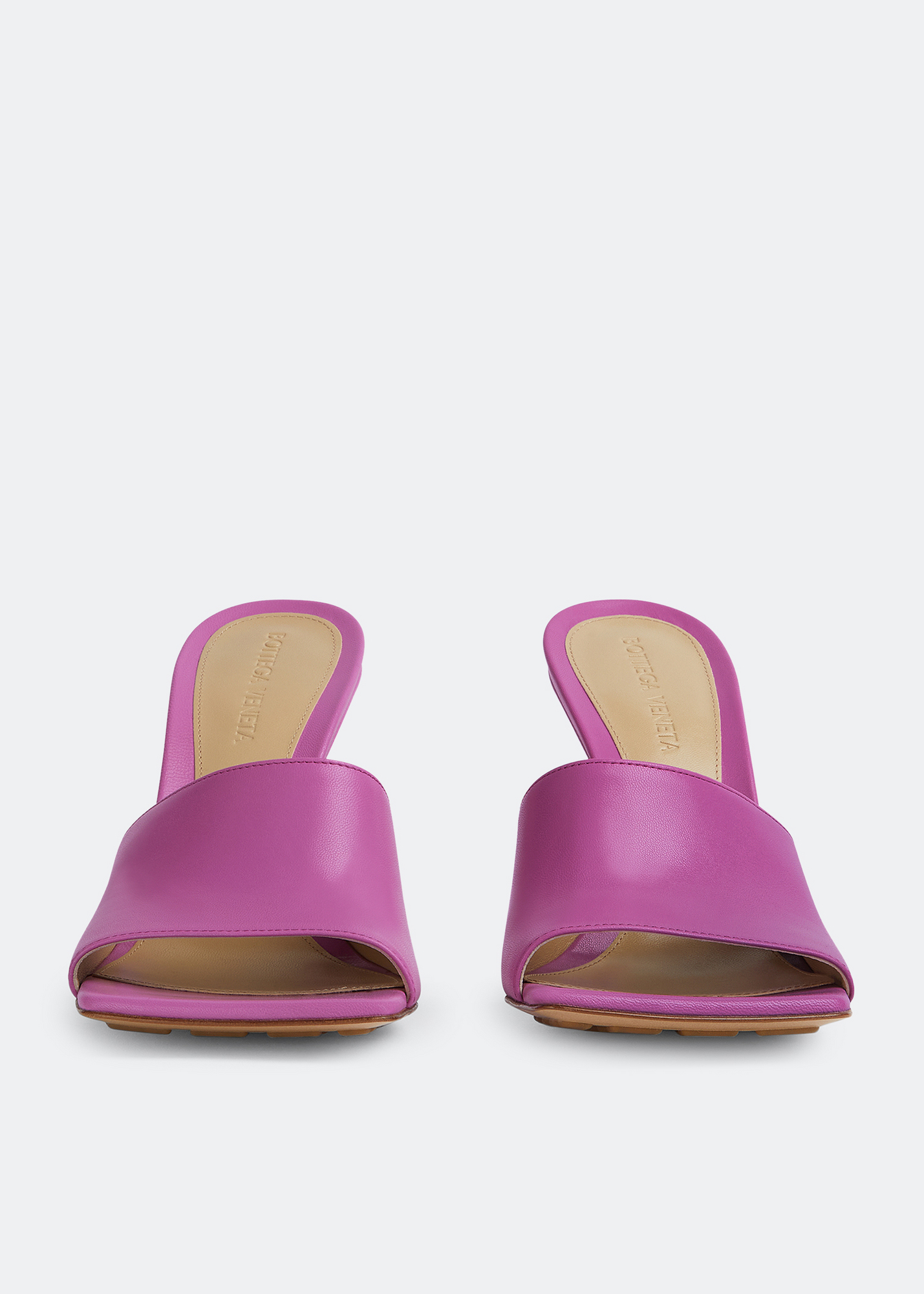 

Stretch leather mules, Pink