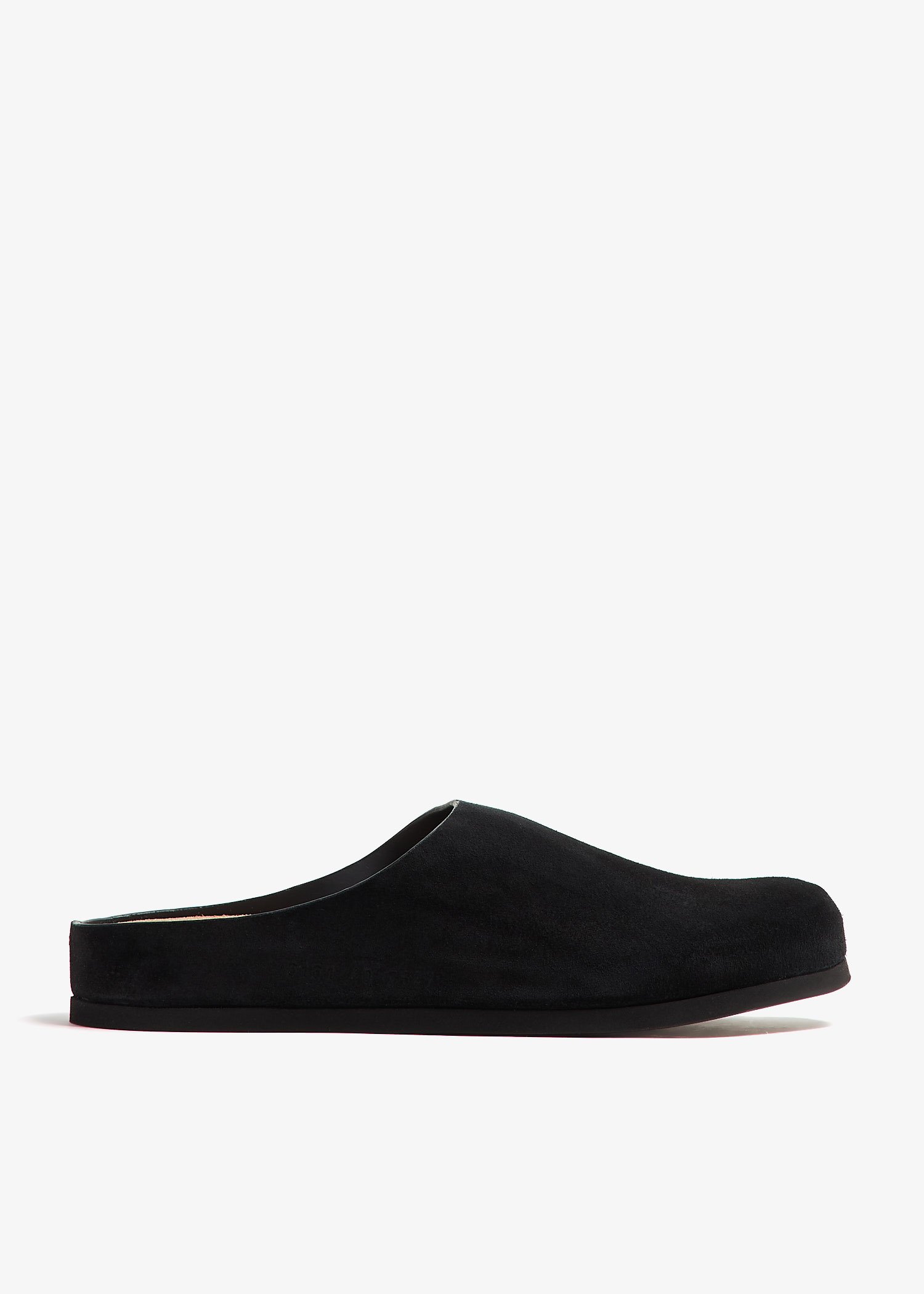 

Suede clogs, Black