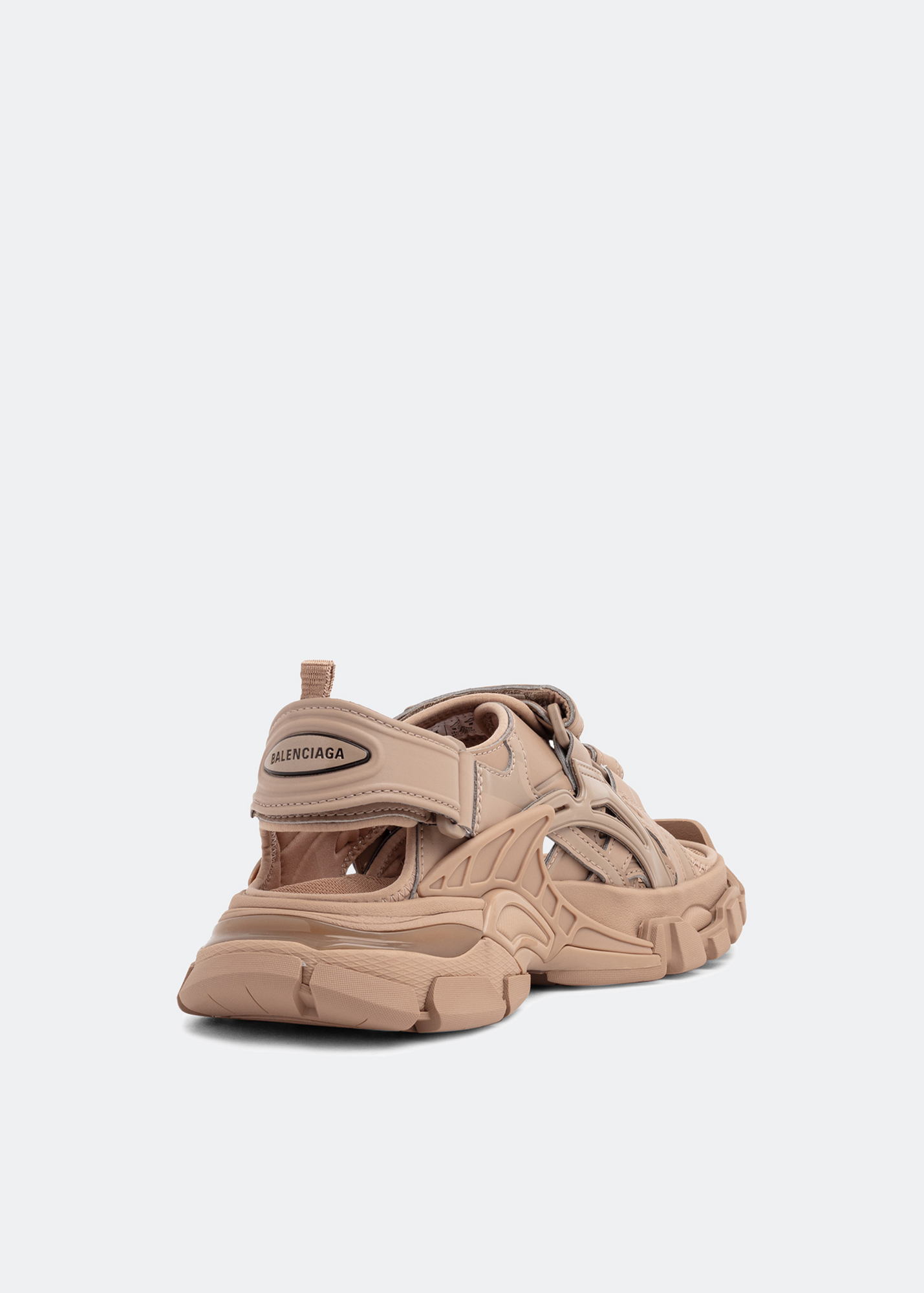 

Track velcro-strap sandals, Beige