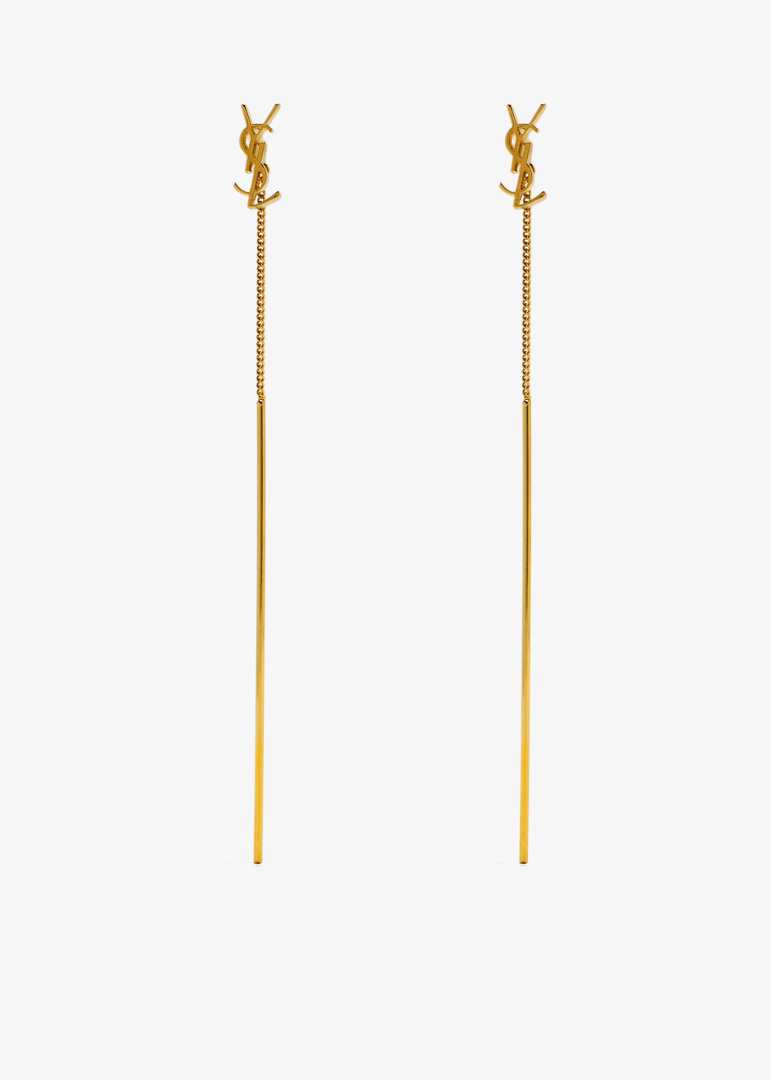 

Cassandre threader earrings, Gold