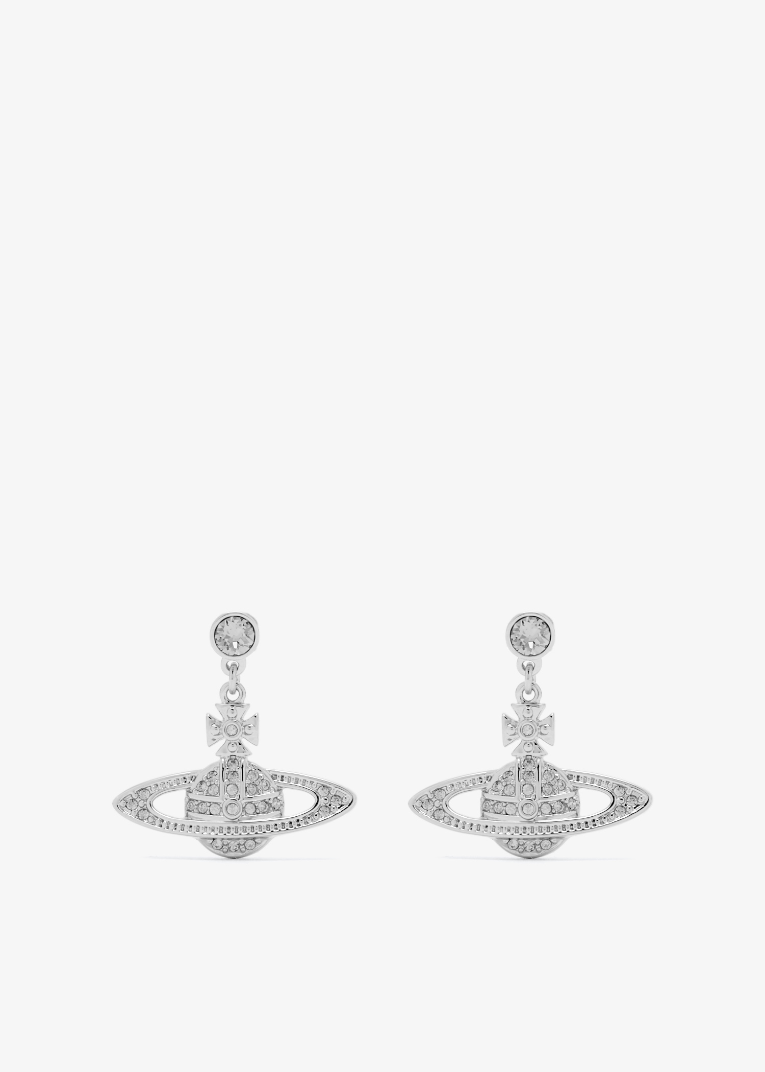 

Mini Bas Relief drop earrings, Silver
