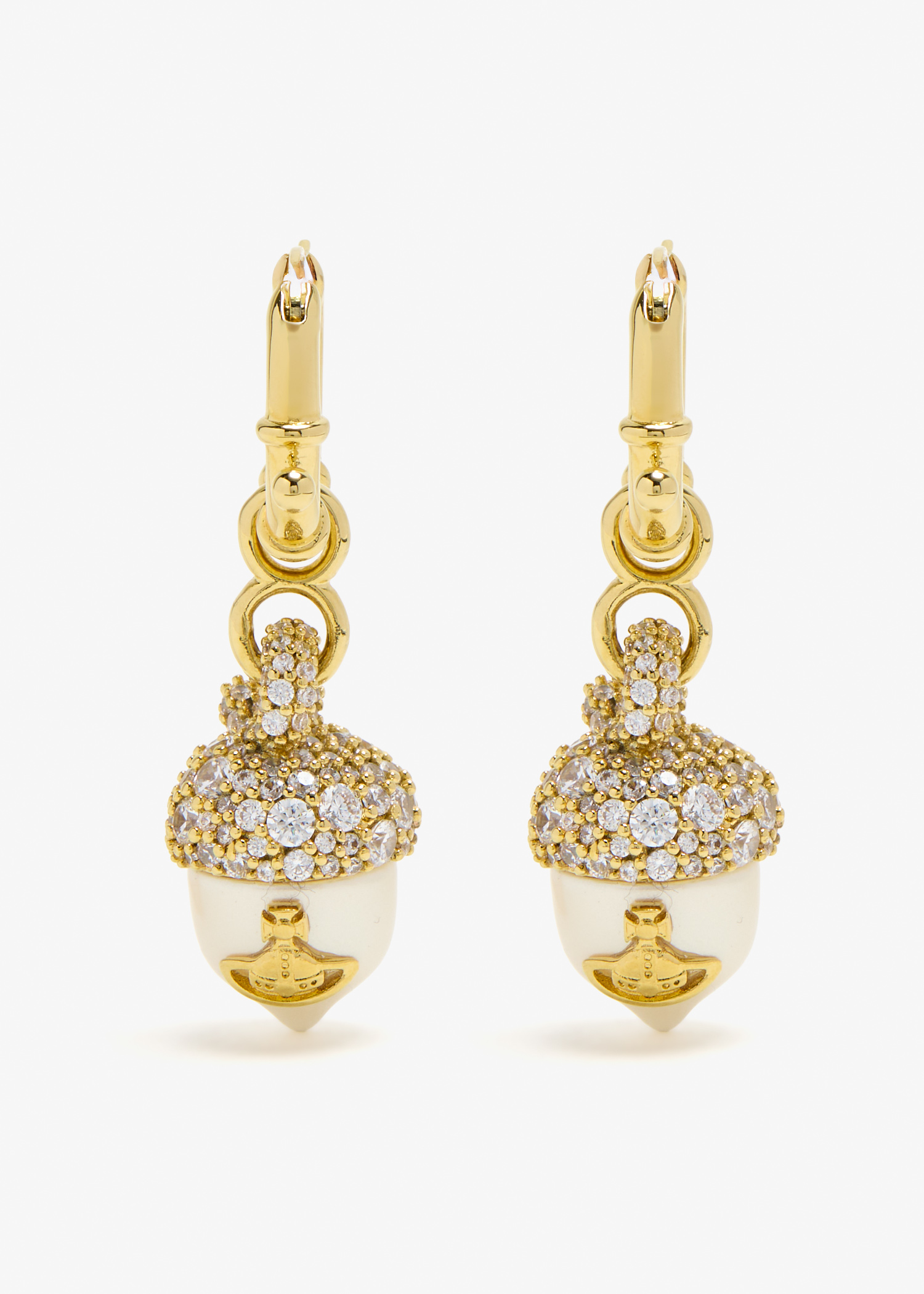 

Lucille earrings, White