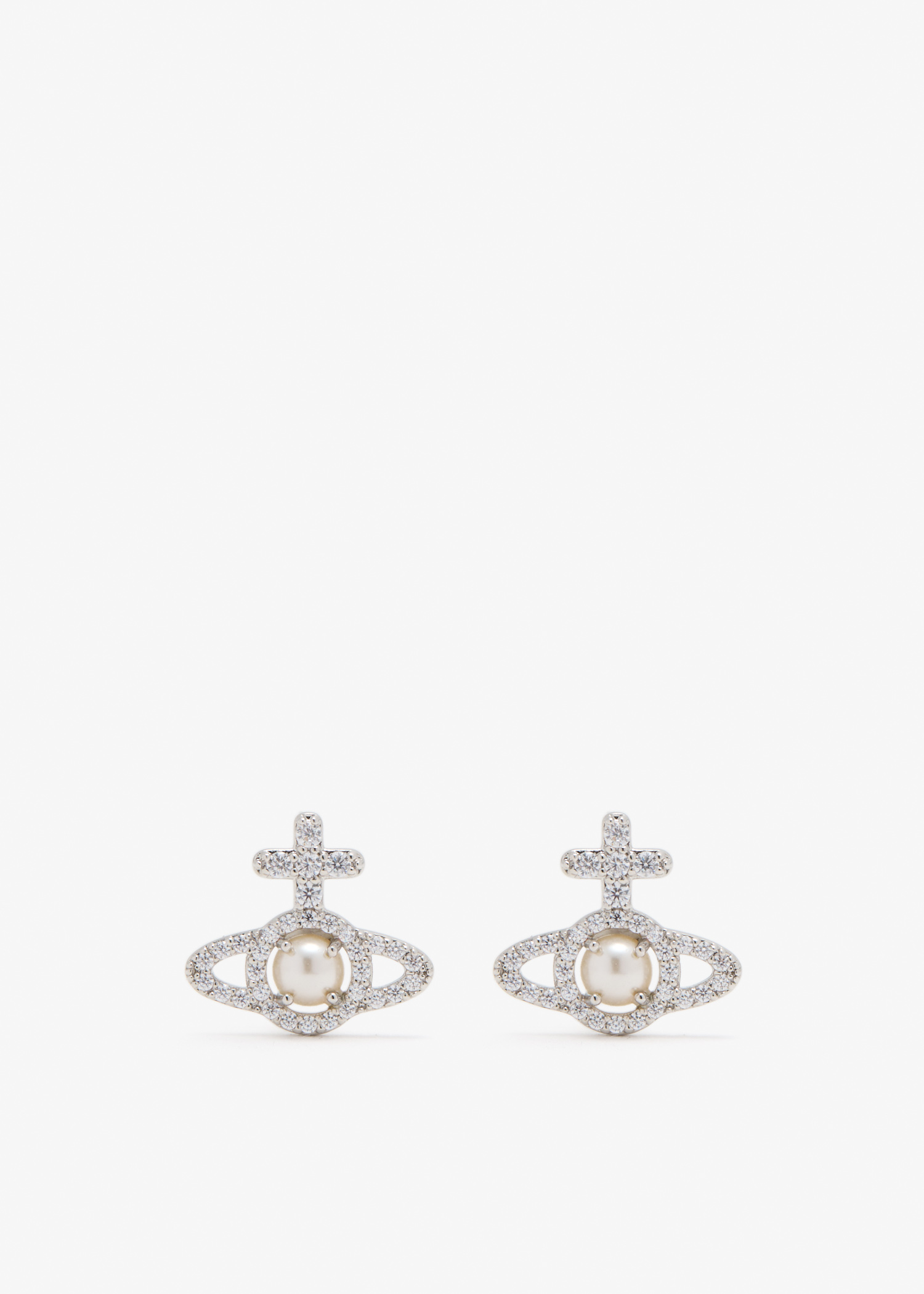 

Olympia pearl earrings, Silver