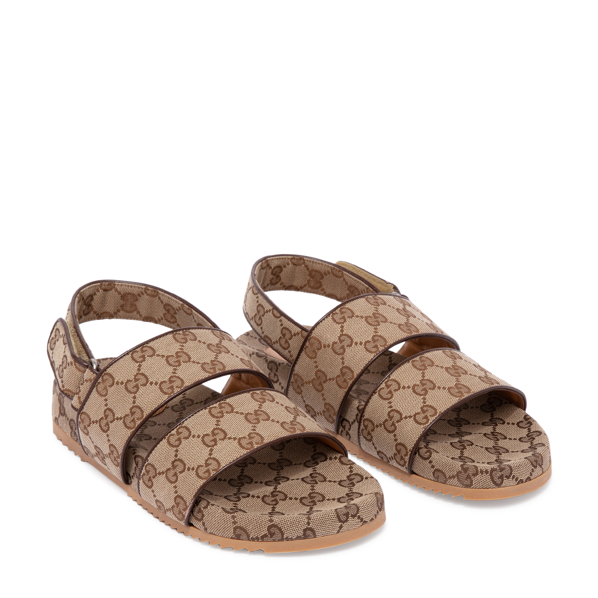 

GG canvas sandals, Brown