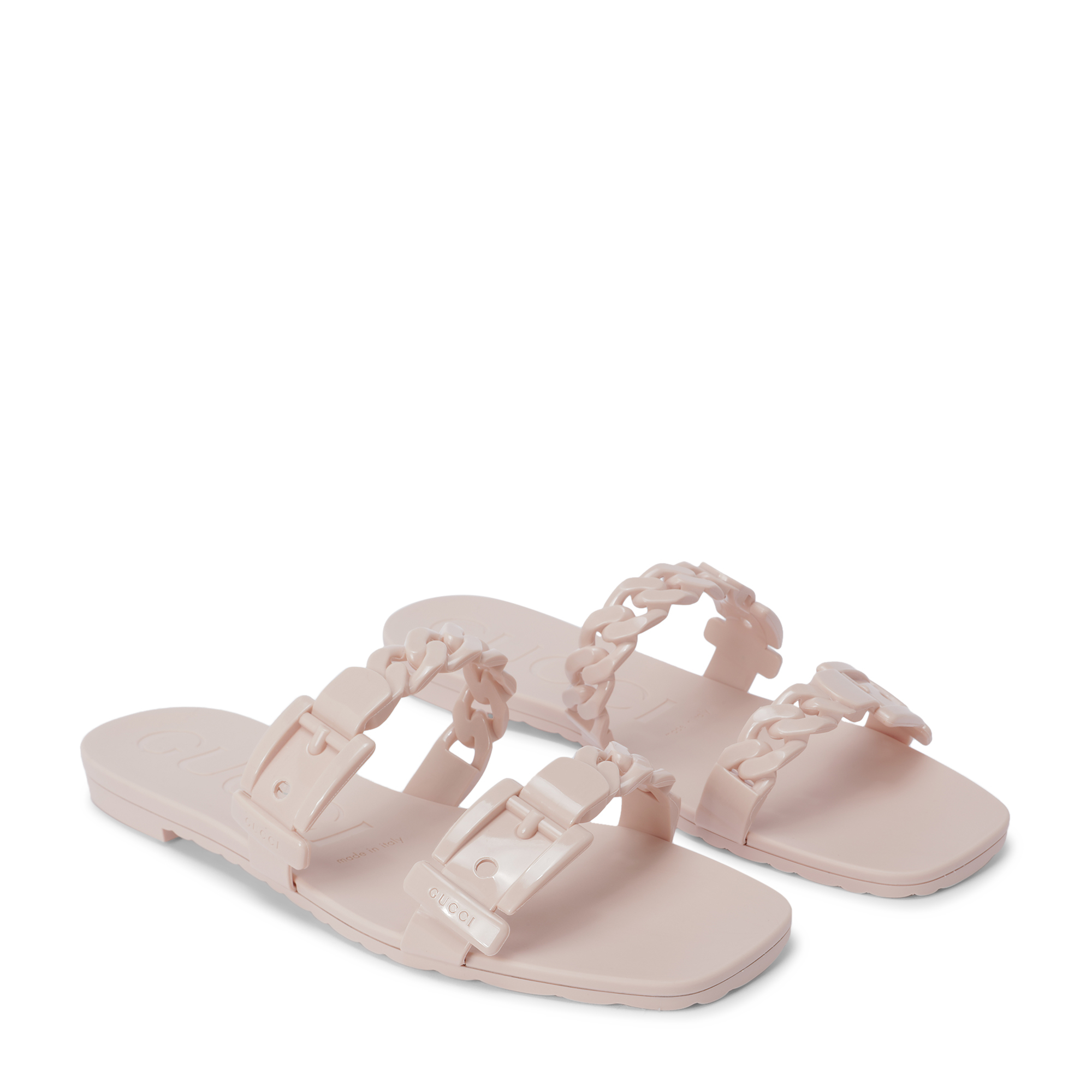 

Rubber flat sandals, Pink