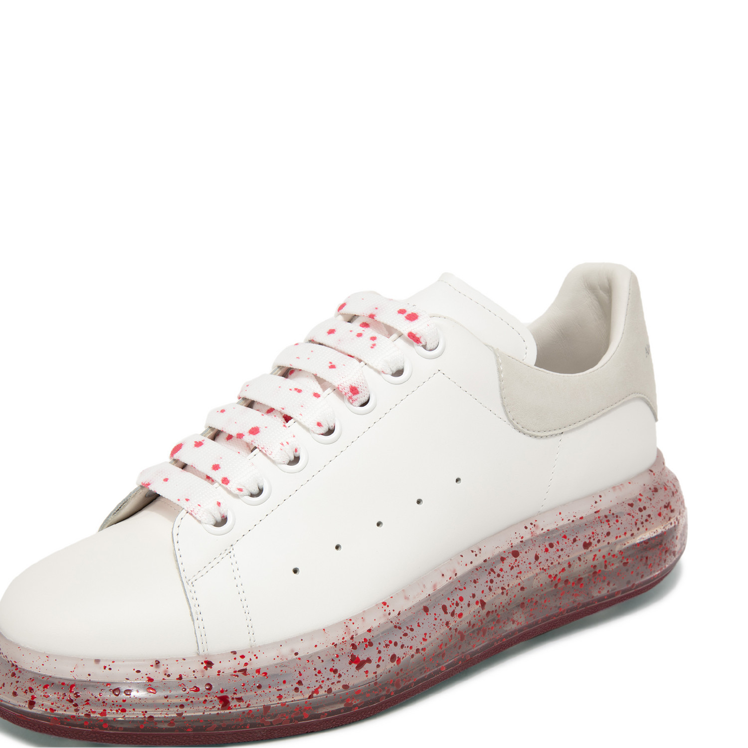 

Oversized leather sneakers, White