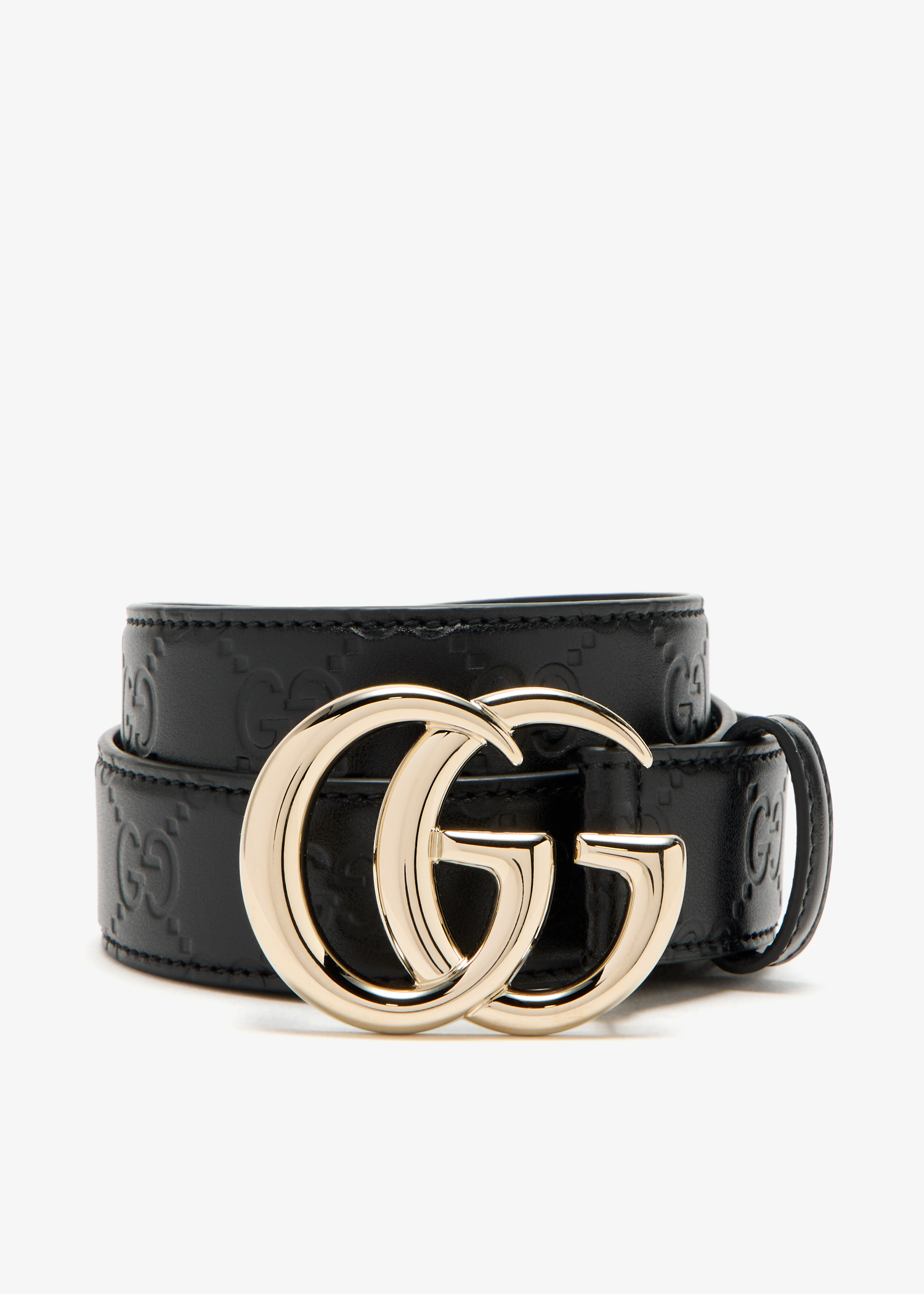 

GG Marmont thin belt, Black