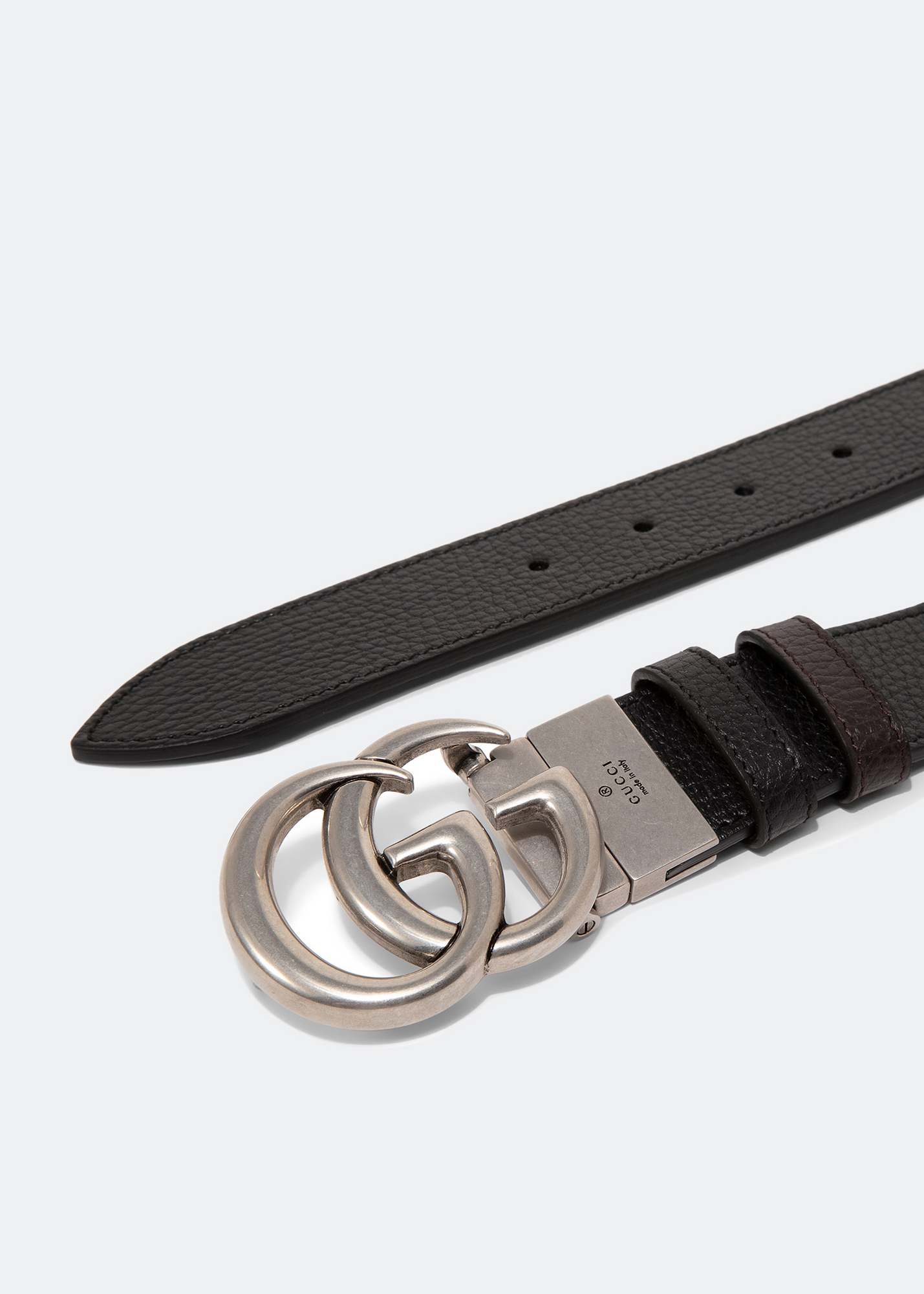 

Double G reversible belt, Black