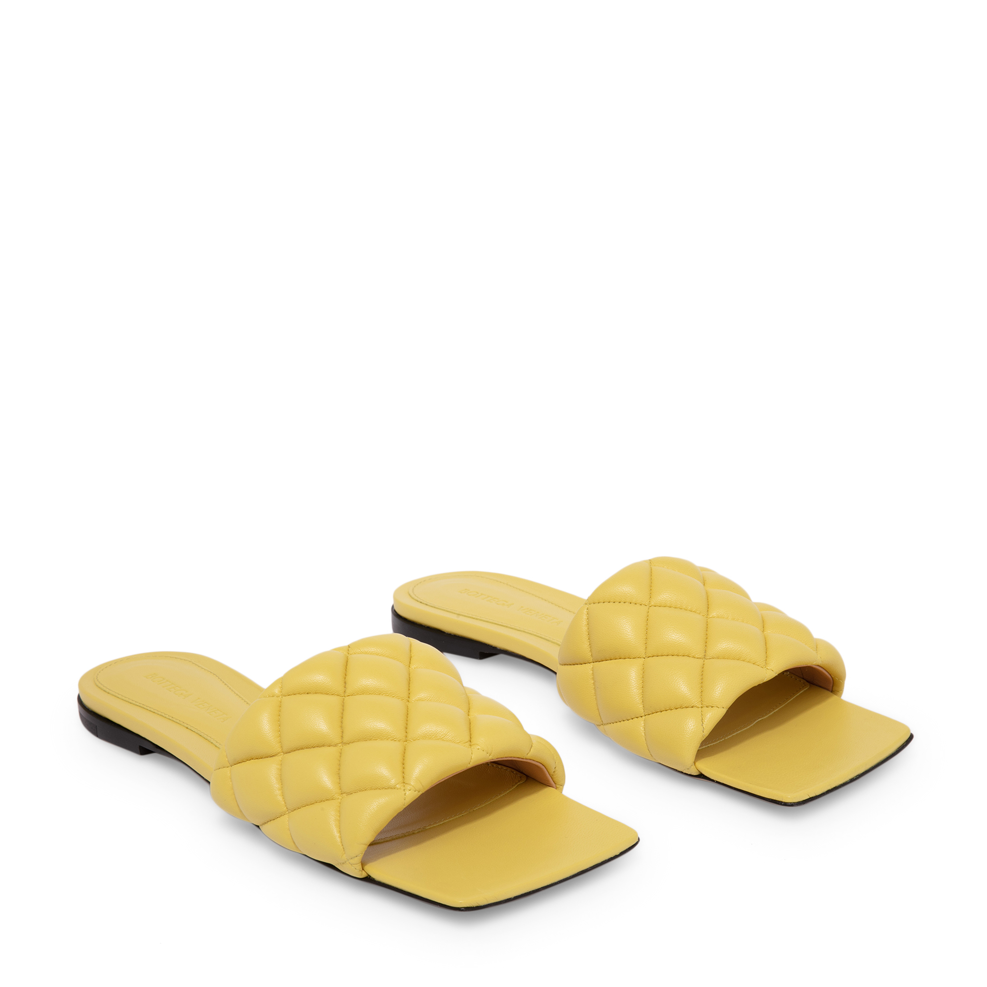 

Padded flat sandals, Yellow