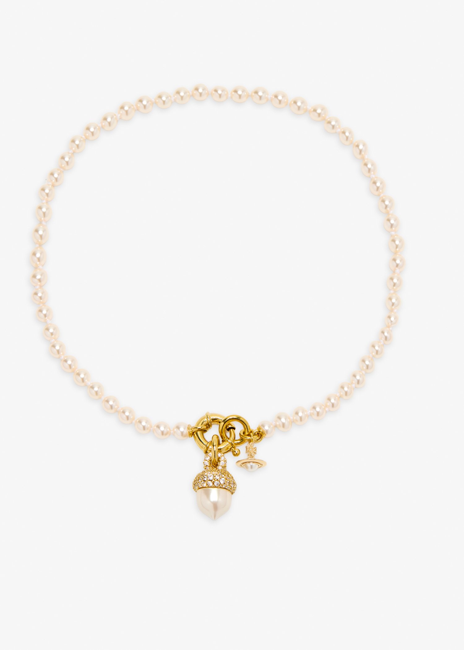 

Lucille pearl necklace, White
