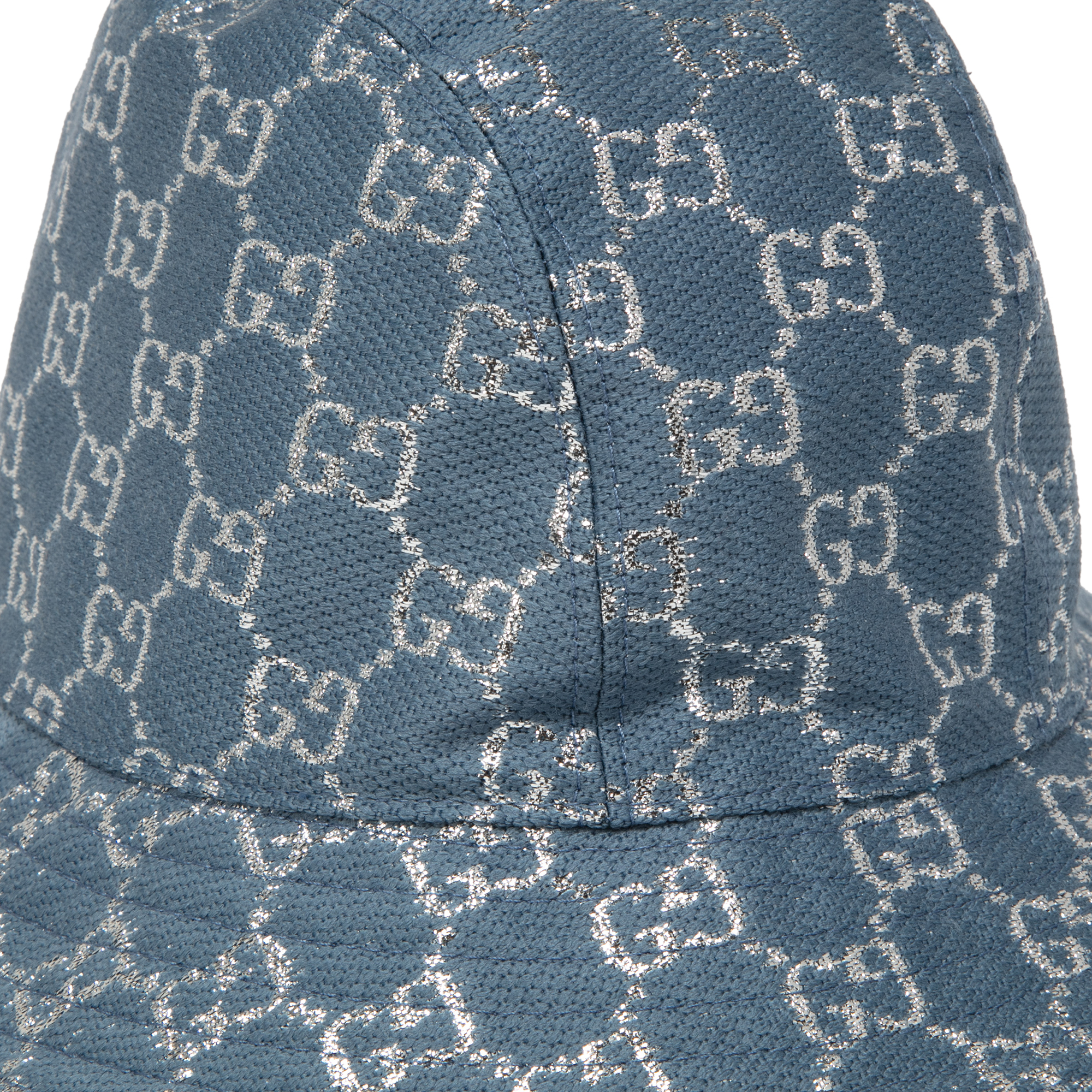 

GG lamé bucket hat, Blue