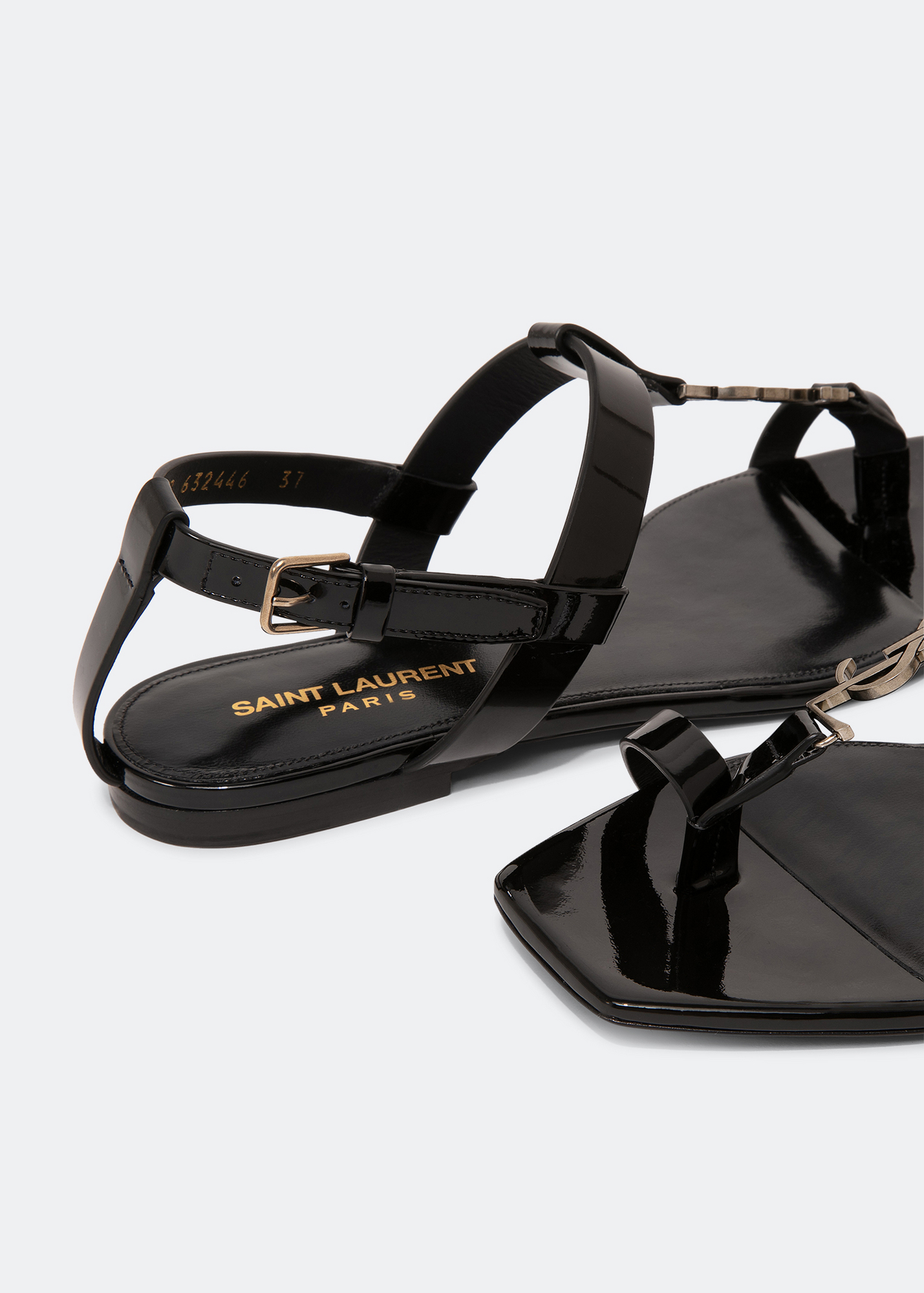 

Cassandra flat sandals, Black