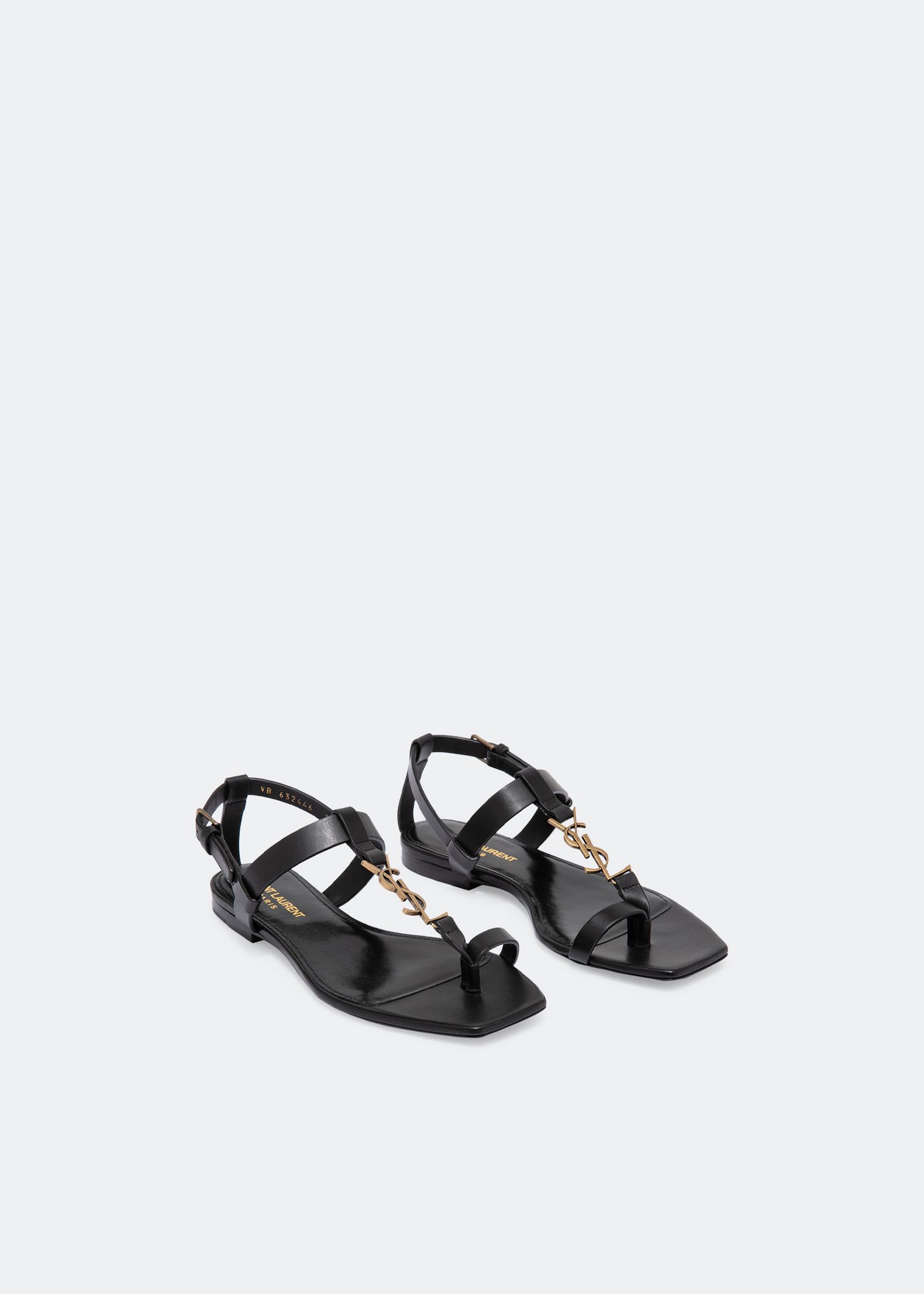 

Cassandra flat sandals, Black