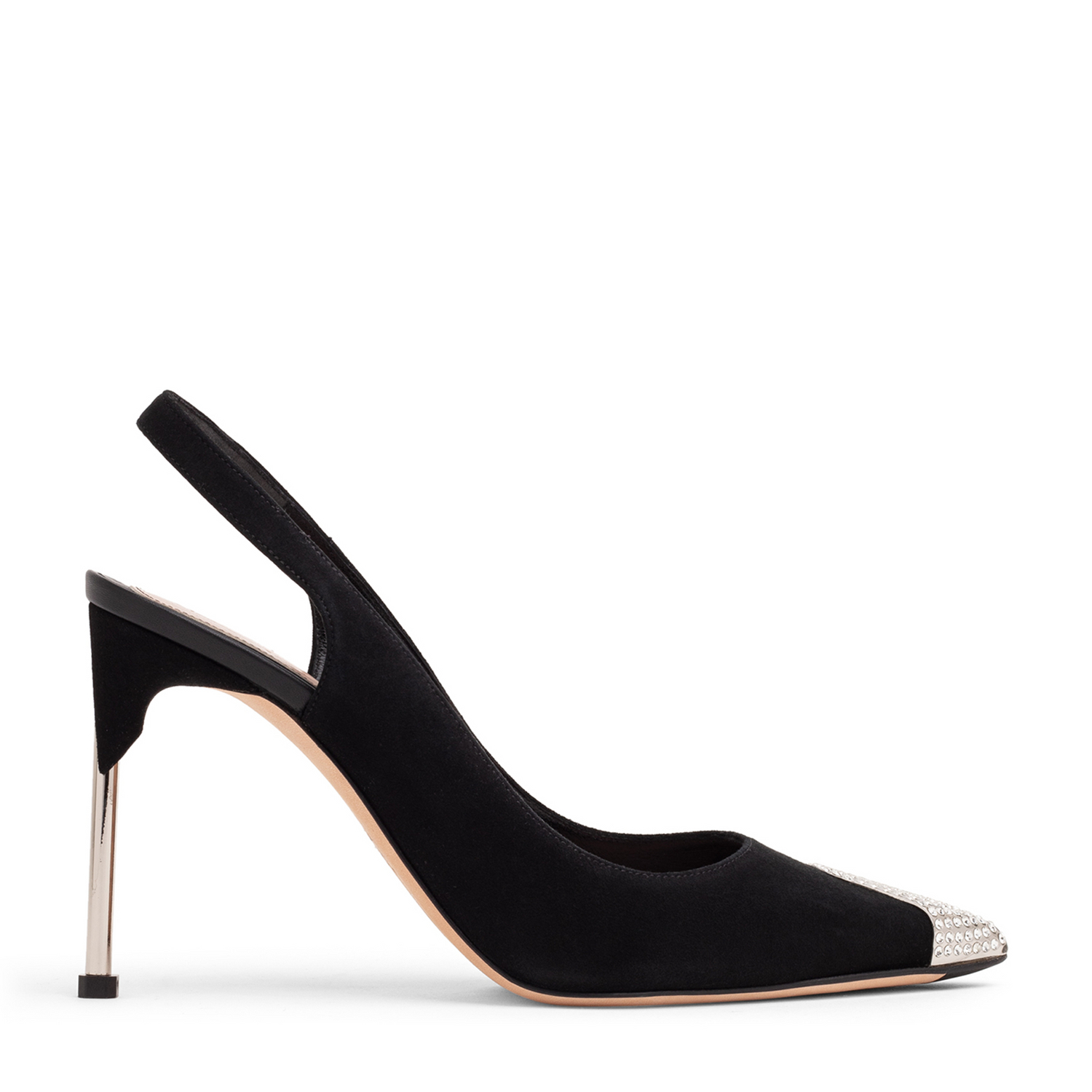 

Diamond Stud slingback pumps, Black