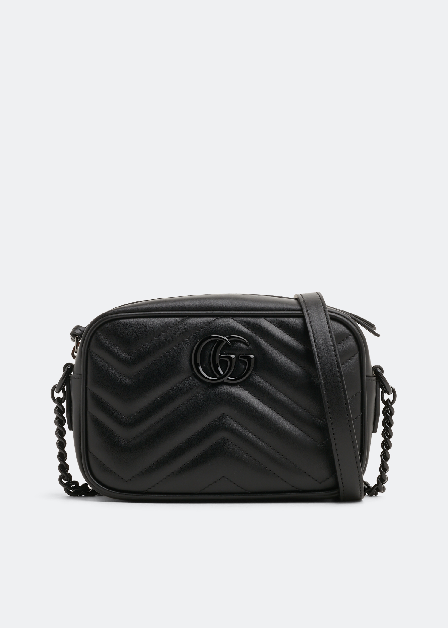 

GG Marmont matelassé mini bag, Black