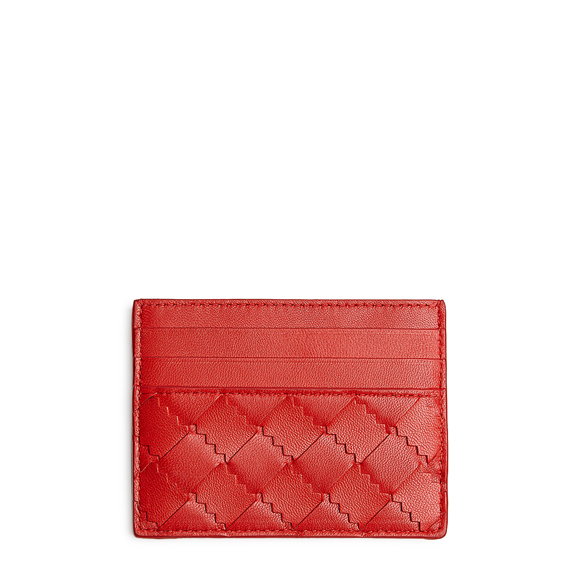 

Intrecciato cardholder, Red