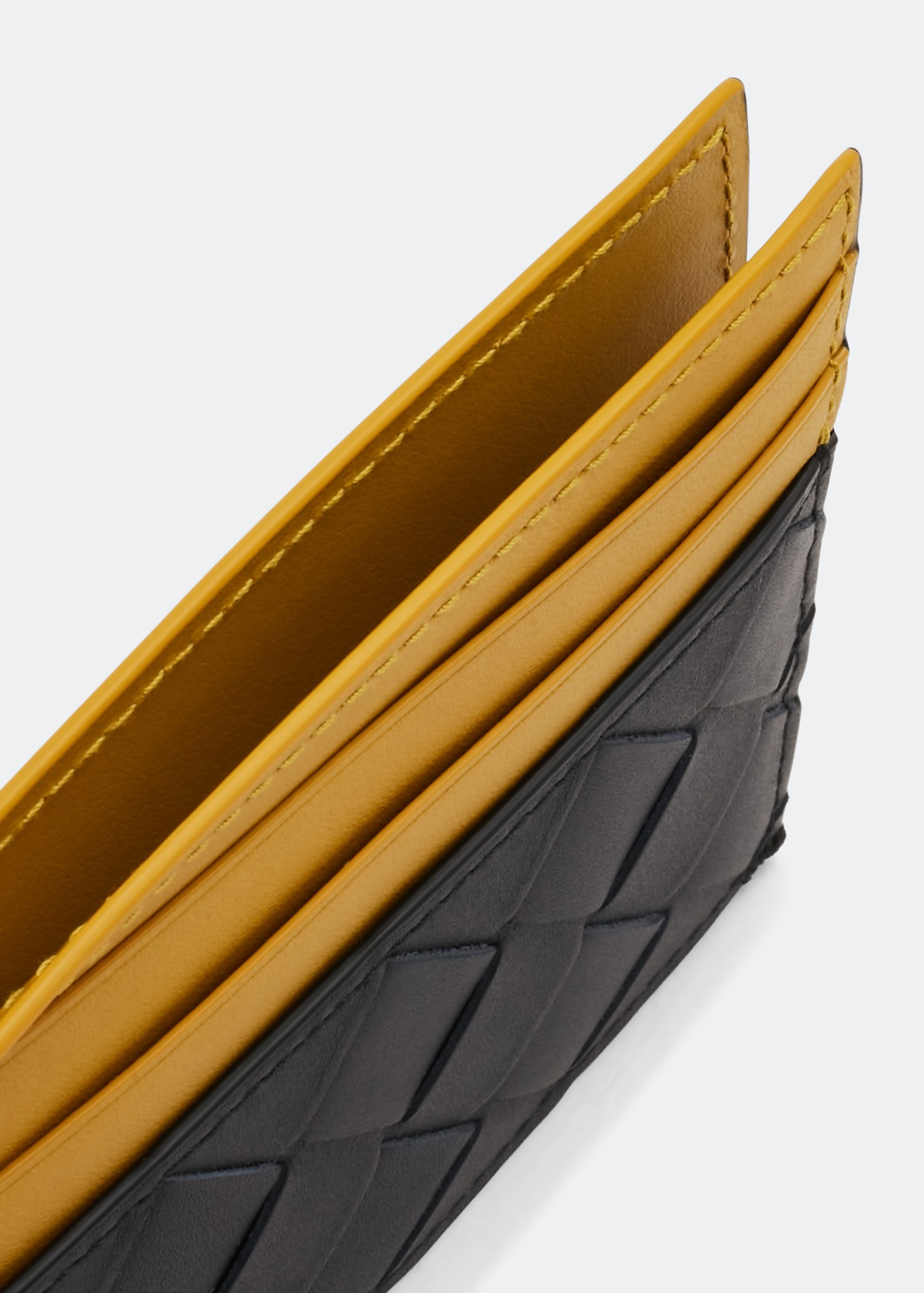 

Intrecciato card case, Black