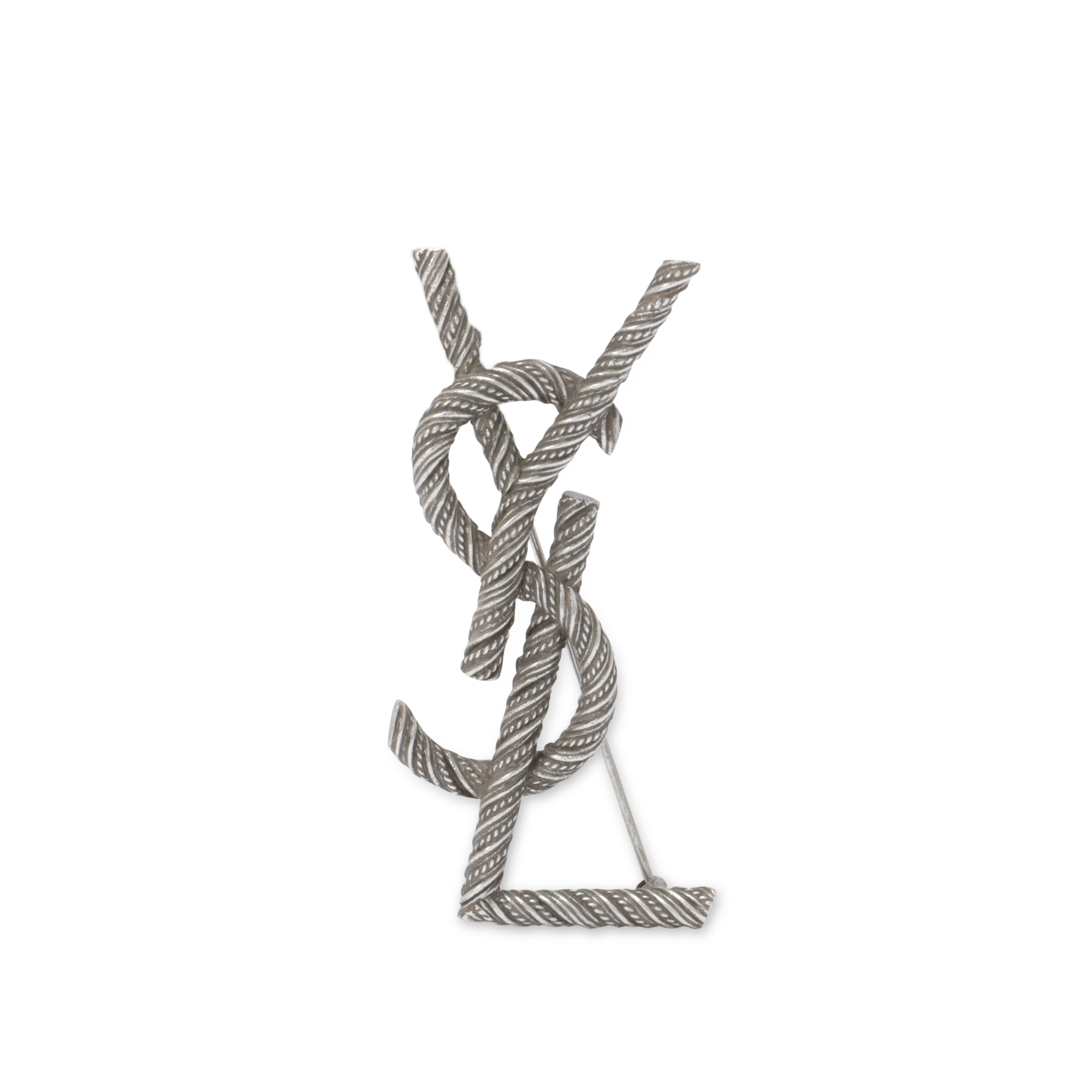 

Monogram pin, Silver