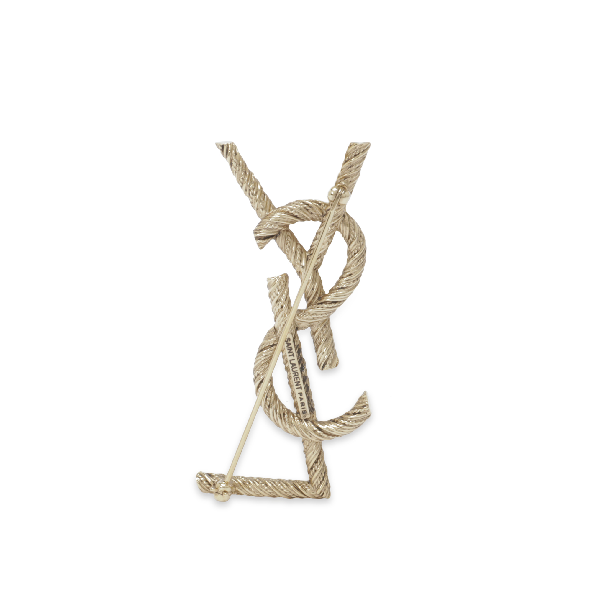 

Monogram pin, Gold