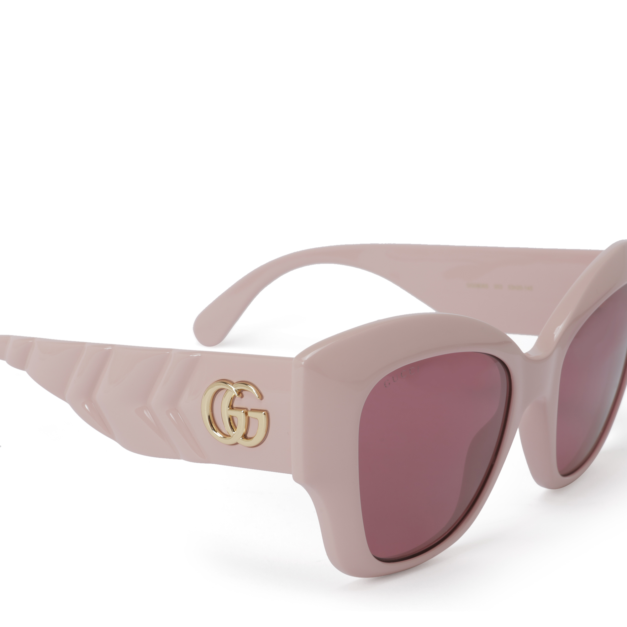 

Cat-eye sunglasses, Beige