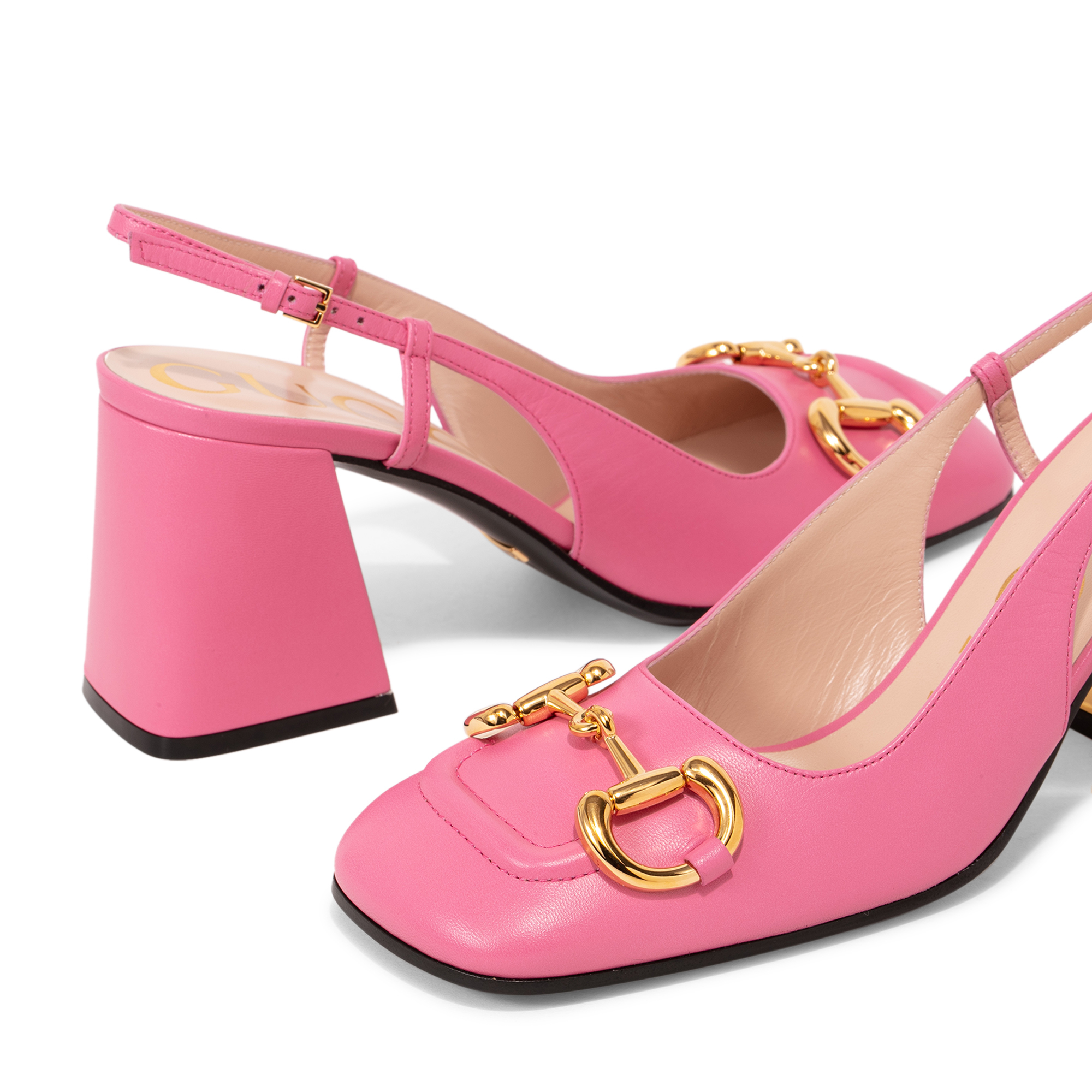 

Horsebit sling-back pumps, Pink