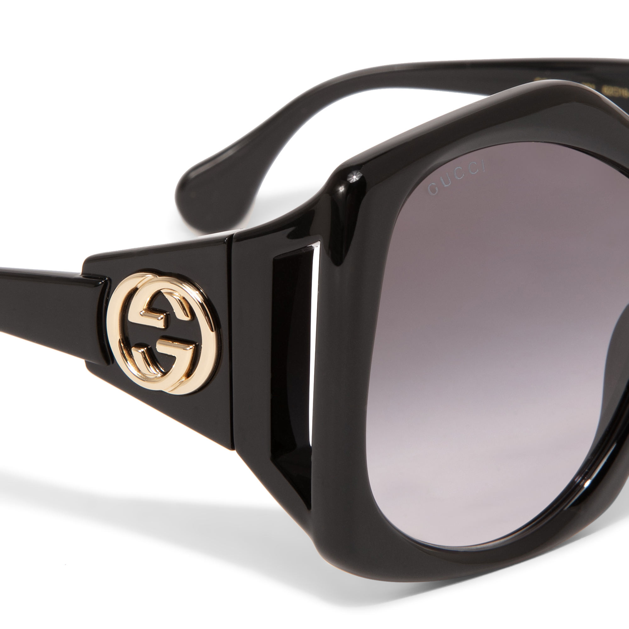 

Round-frame sunglasses, Black