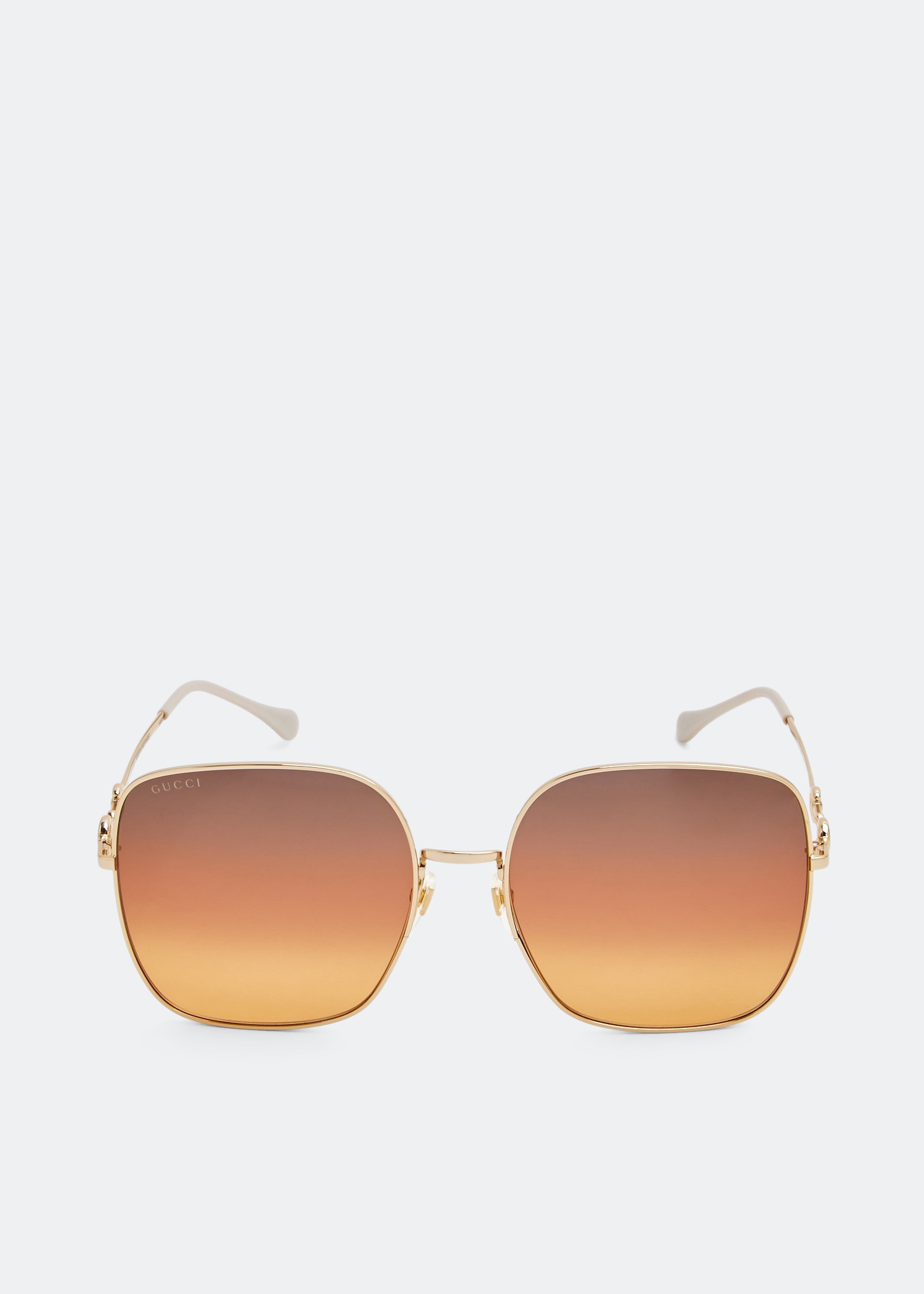 

Square-frame sunglasses, Brown