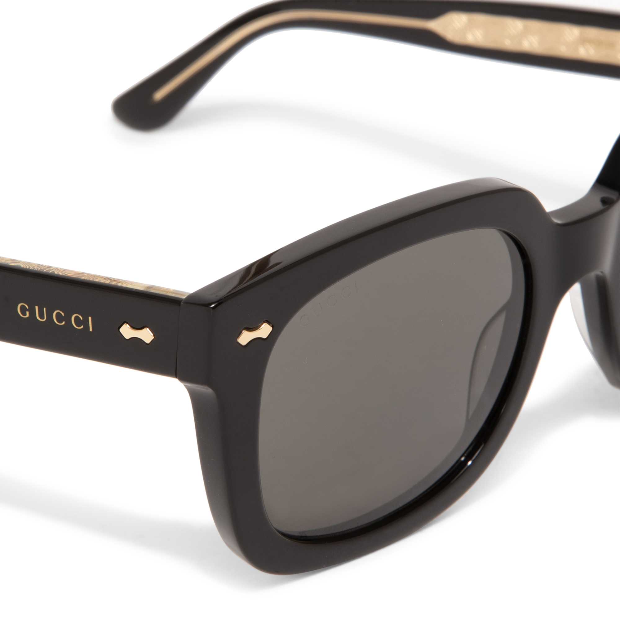 

Square frame sunglasses, Black