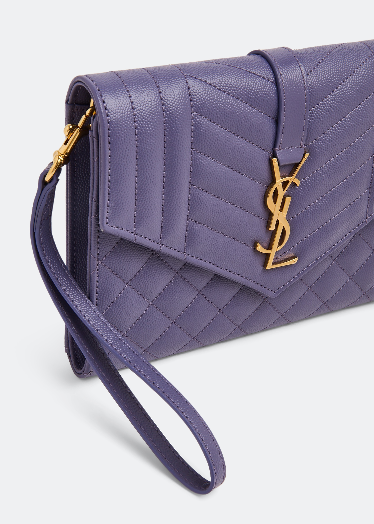 

Monogram envelope clutch, Purple