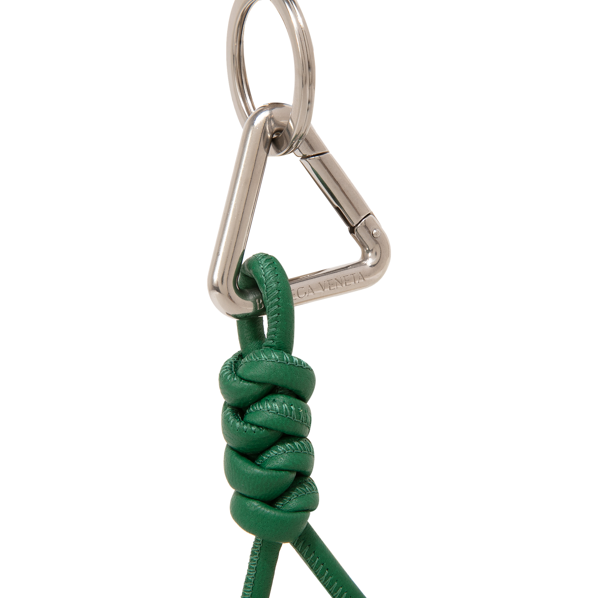 

Leather keyring, Green