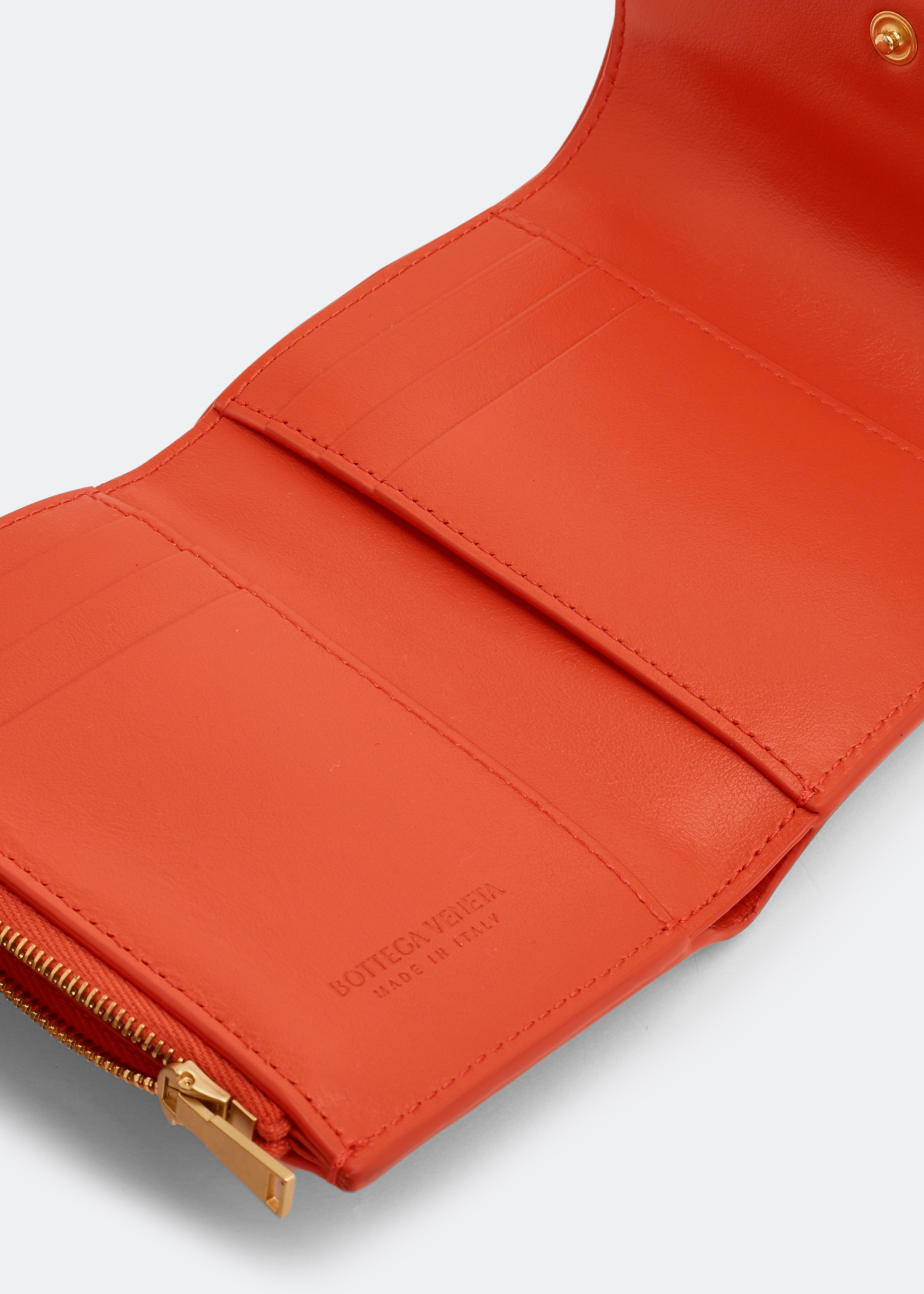 

Tri-fold zip wallet, Orange